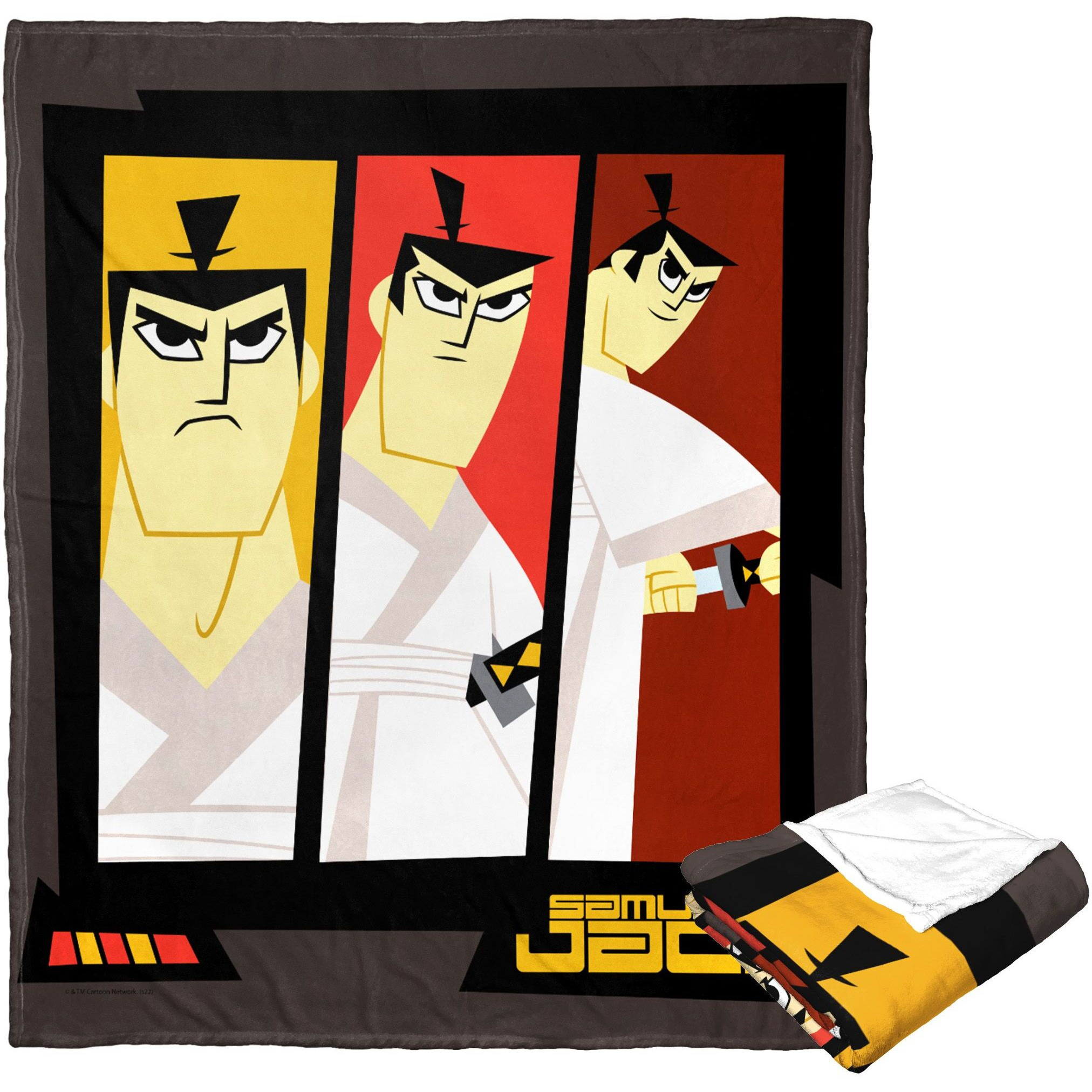 cartoon Networks Samurai Jack Silk Touch Throw Blanket, 50 x 60, Jack Panels(D0102H21Qc7)