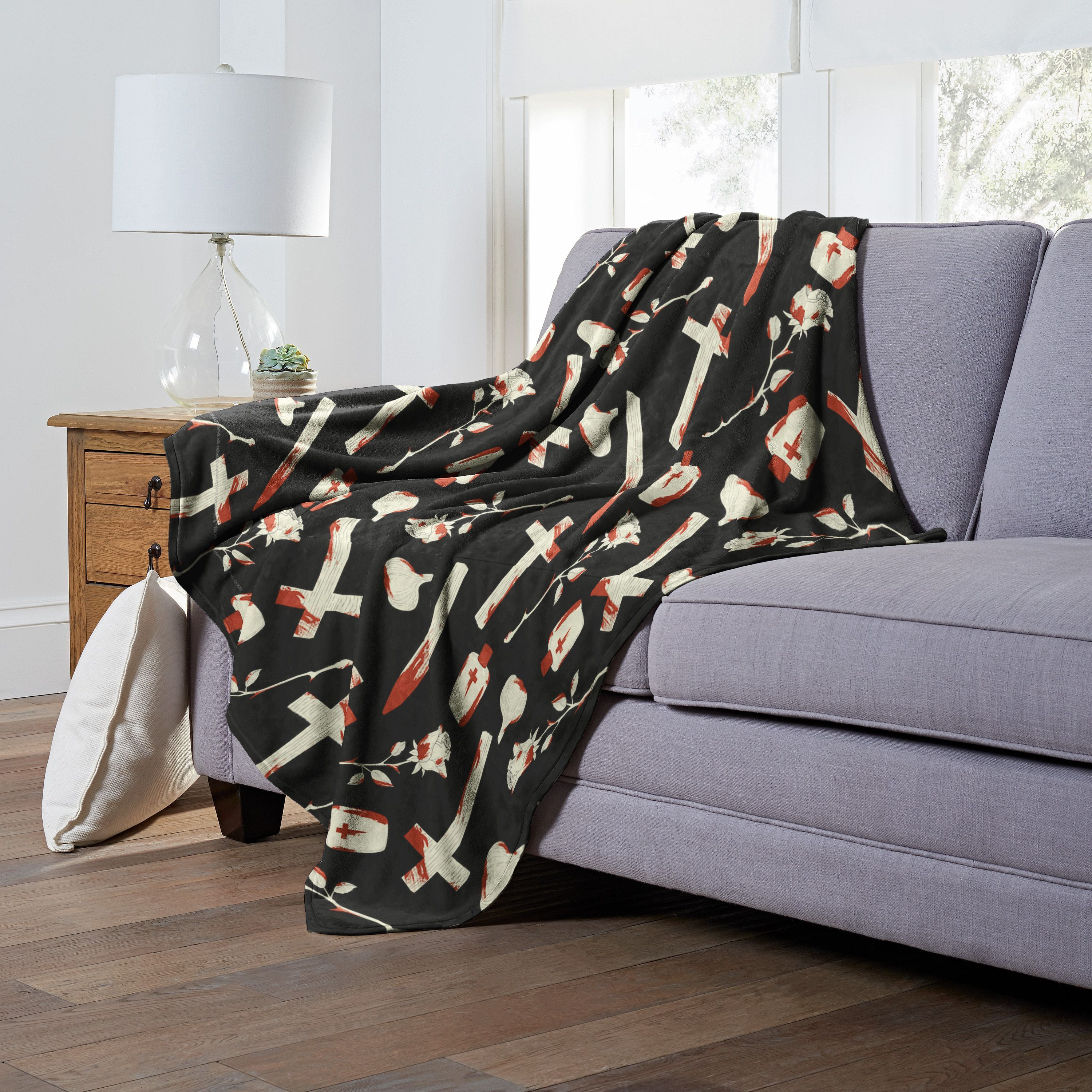 Salems Lot Silk Touch Throw Blanket, 50 x 60, Stuff from Salem(D0102H21QNV)