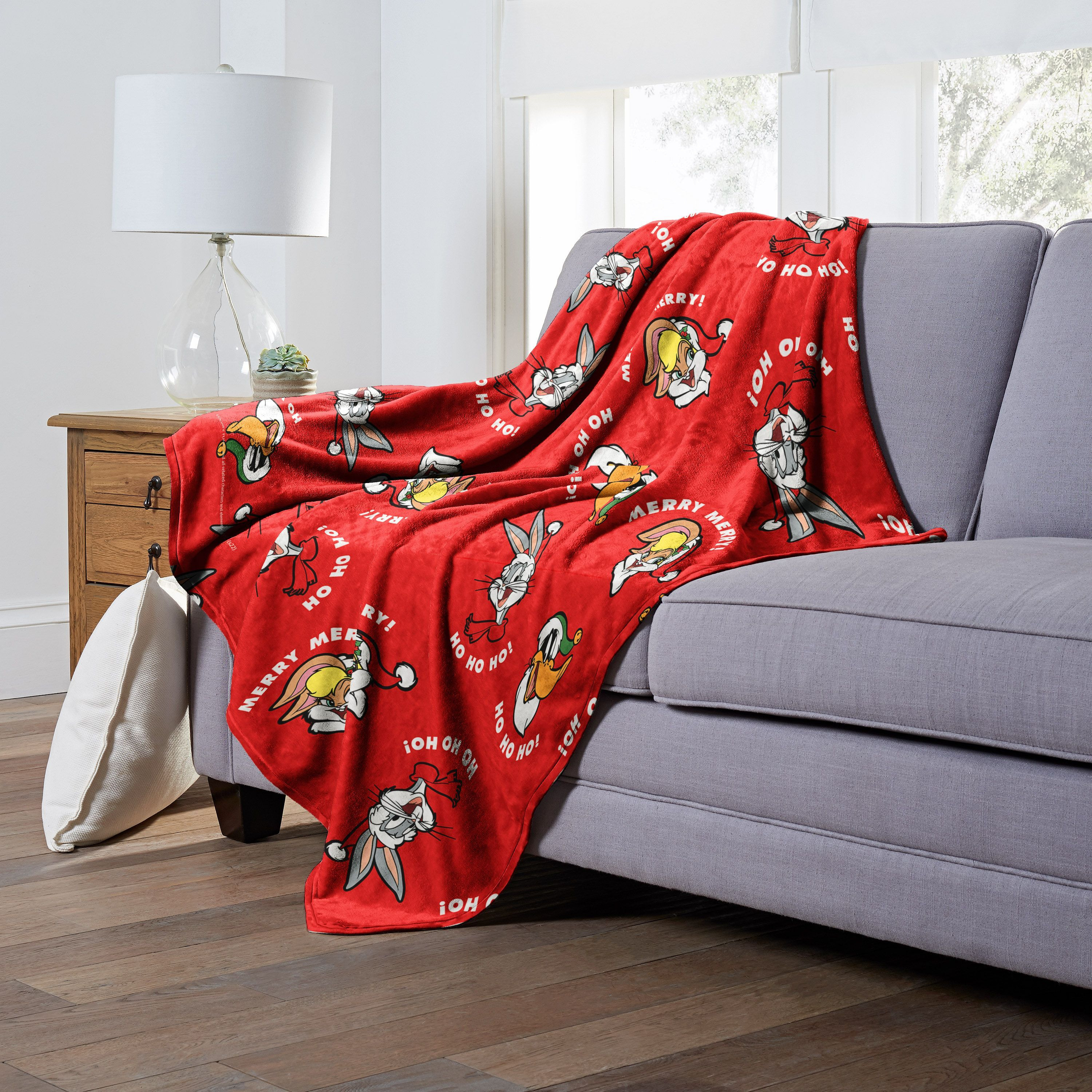 Warner Bros Looney Tunes Silk Touch Throw Blanket, 50 x 60, Merry Merry(D0102H21QYU)