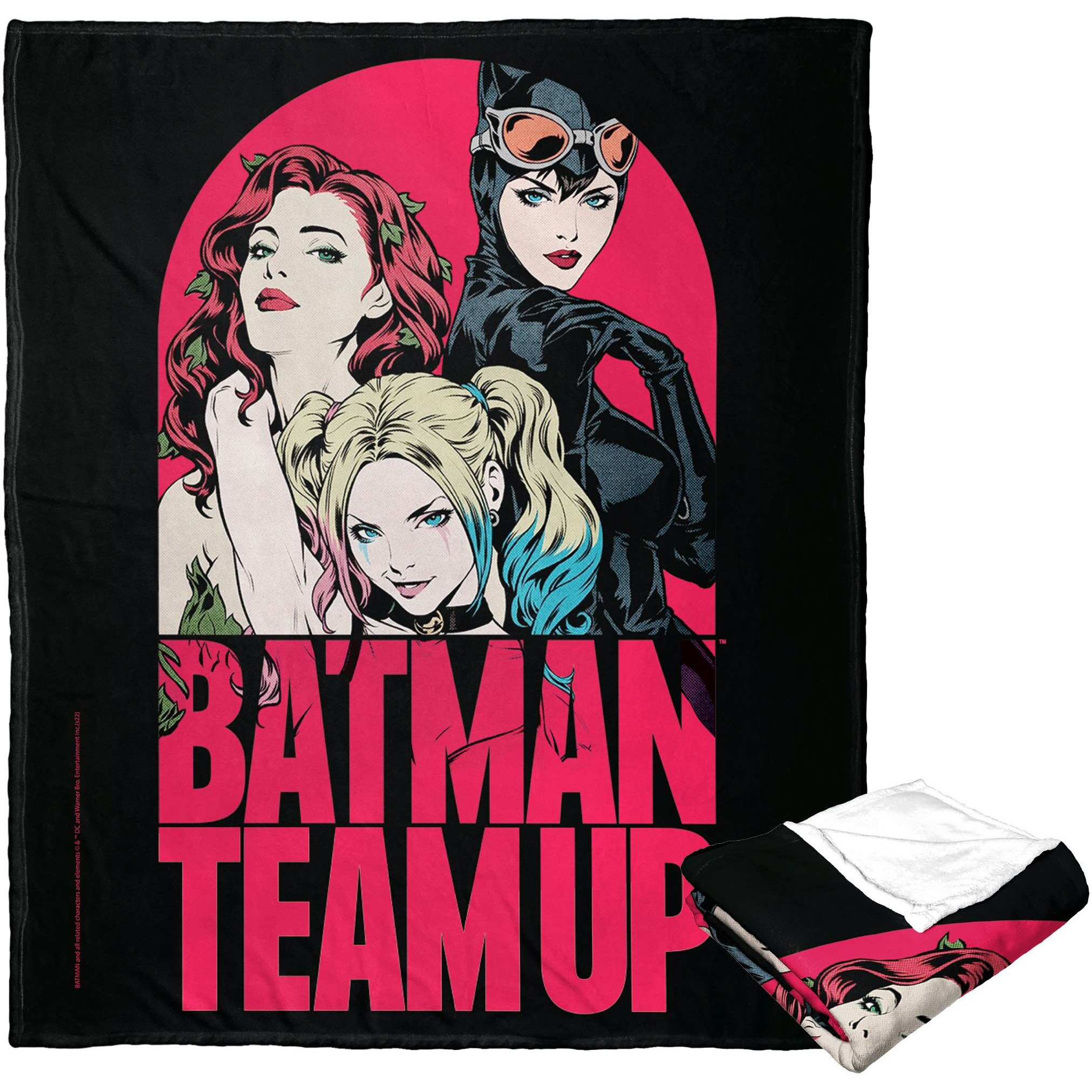 Dc comics Batman Silk Touch Throw Blanket, 50 x 60, gotham city Sirens Team Up(D0102H21g67)