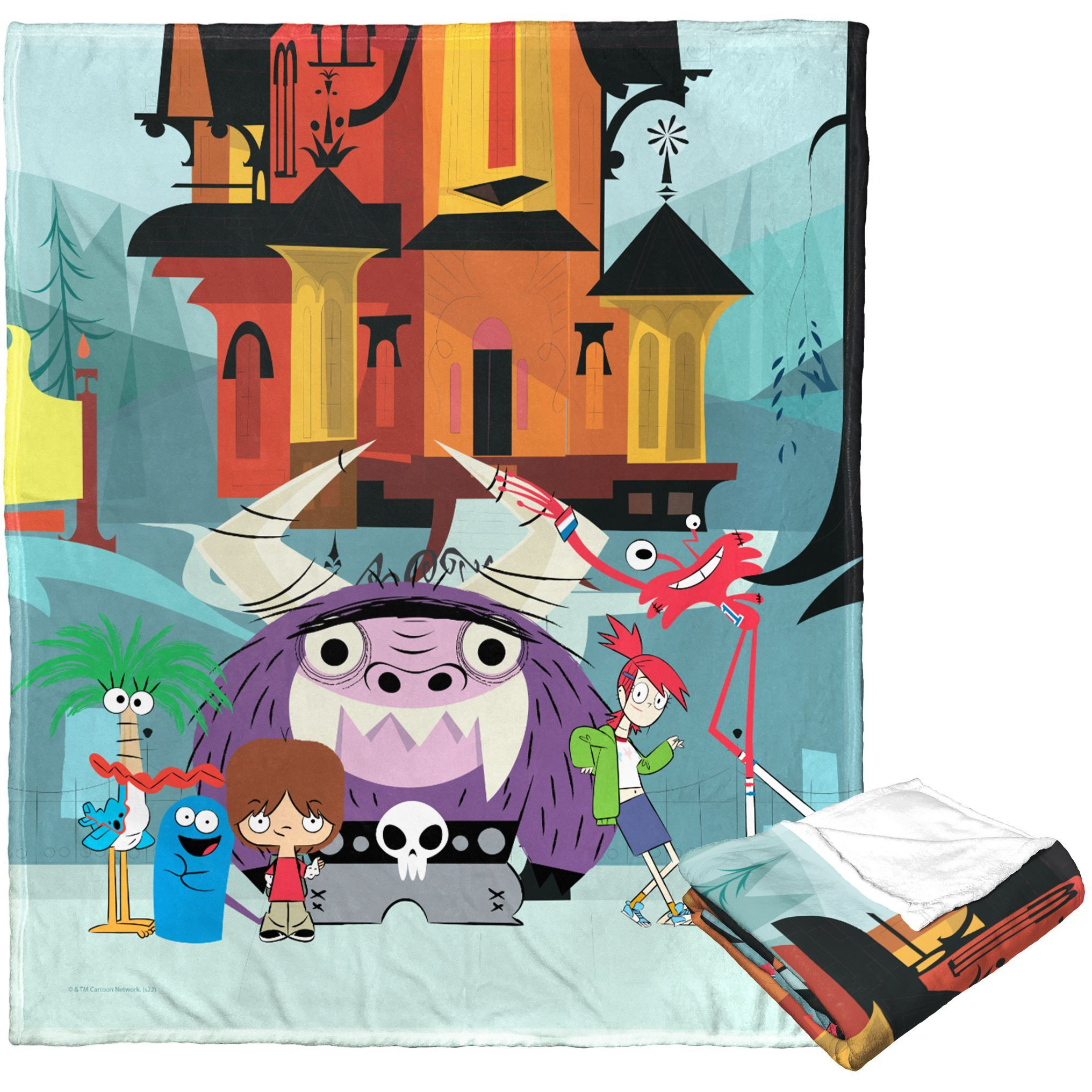 cartoon Networks Fosters Home for Imaginary Friends Silk Touch Throw Blanket, 50 x 60, Outside Fosters(D0102H21LEY)