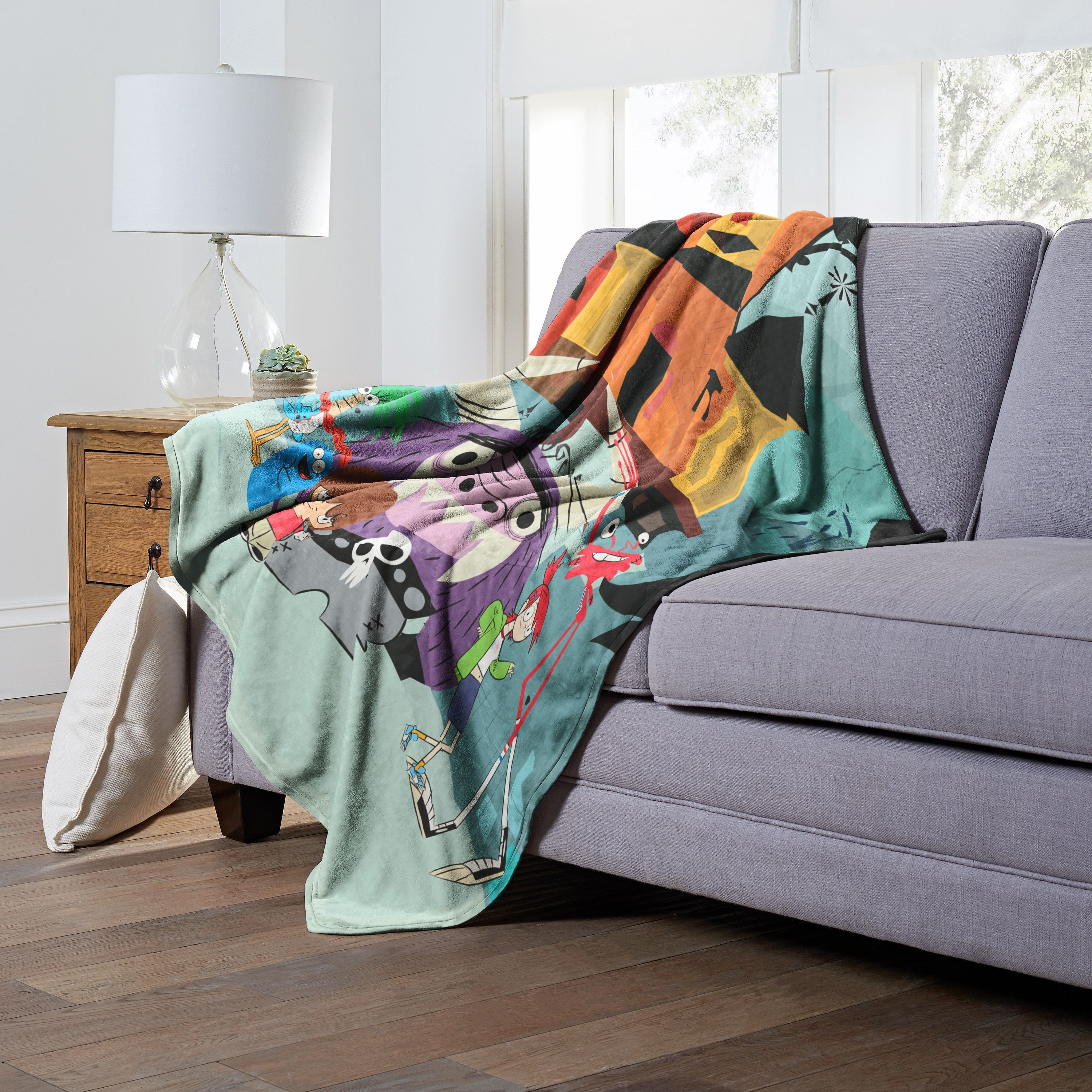 cartoon Networks Fosters Home for Imaginary Friends Silk Touch Throw Blanket, 50 x 60, Outside Fosters(D0102H21LEY)