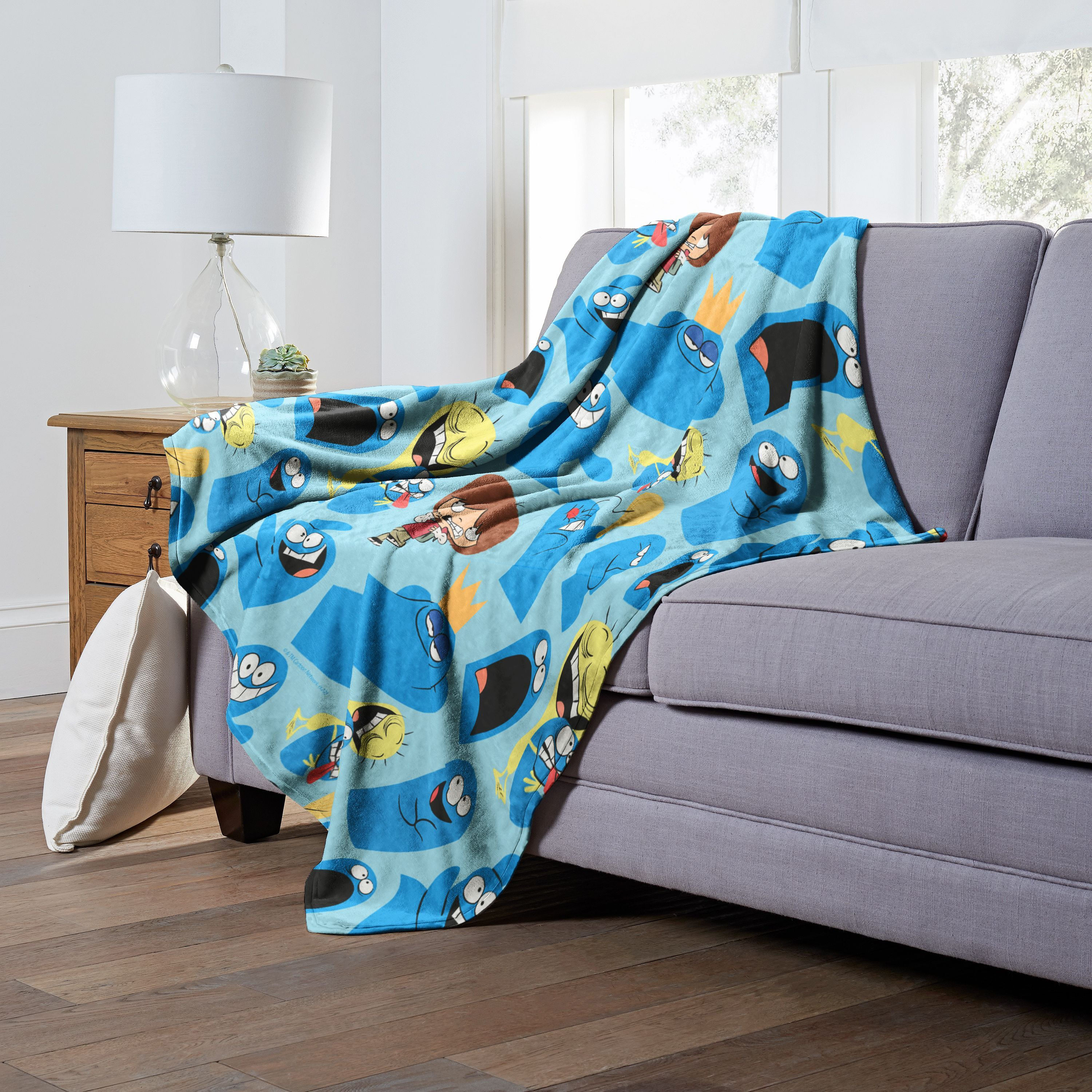 cartoon Networks Fosters Home for Imaginary Friends Silk Touch Throw Blanket, 50 x 60, Best of Bloo(D0102H21LE7)
