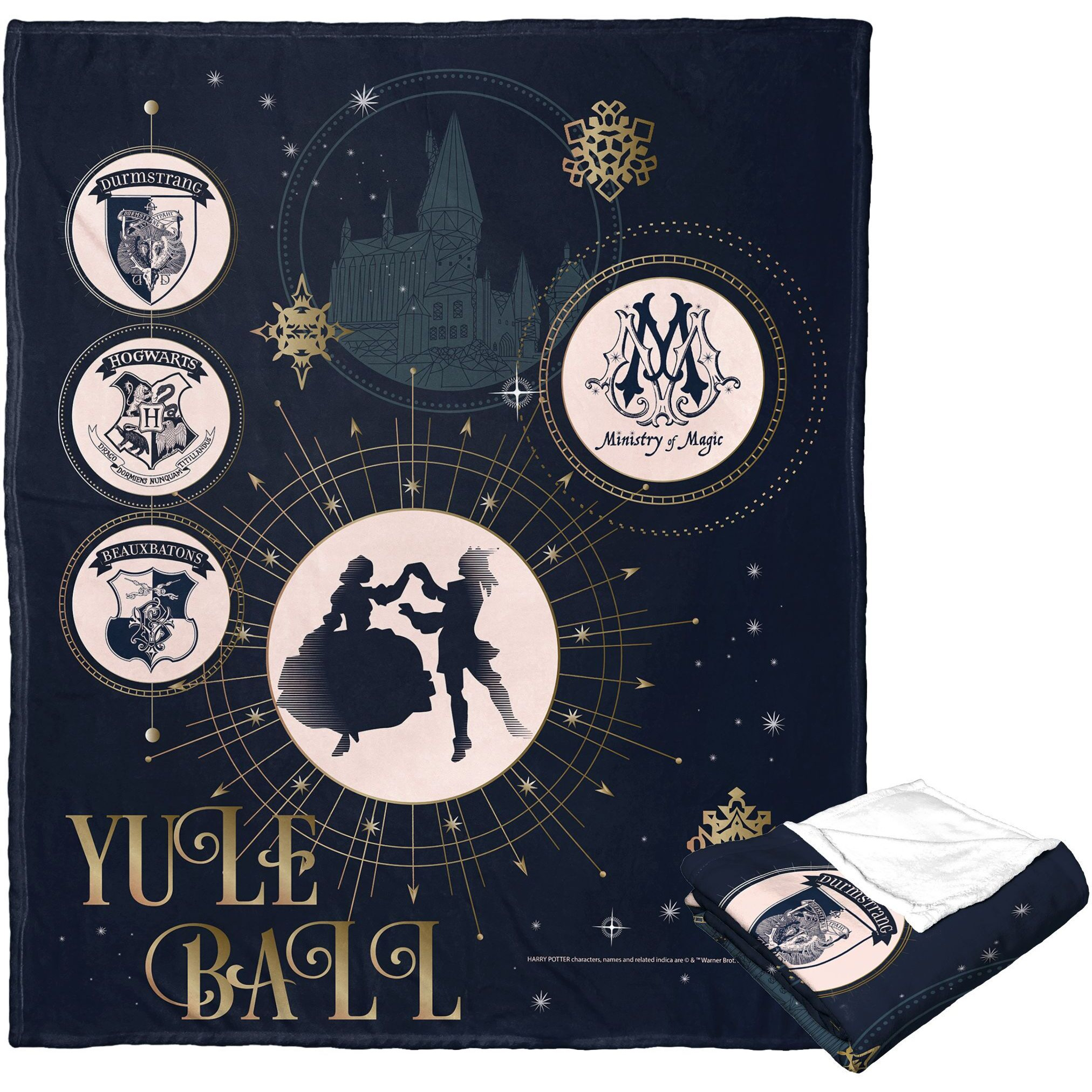Harry Potter Silk Touch Throw Blanket, 50 x 60, Yule Ball(D0102H21LDU)