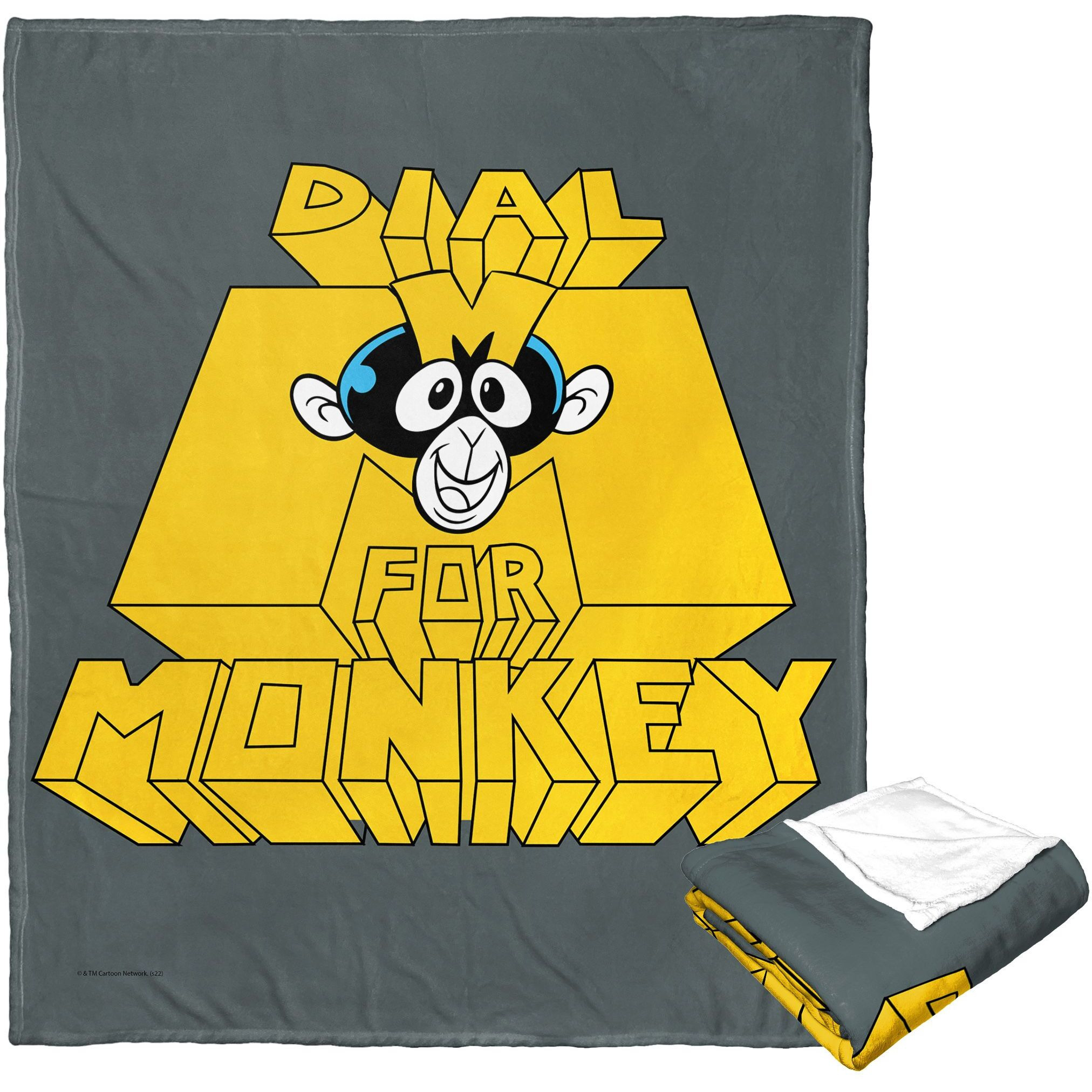 cartoon Networks Dexters Laboratory Silk Touch Throw Blanket, 50 x 60, Dial M for Monkey(D0102H21Q6W)