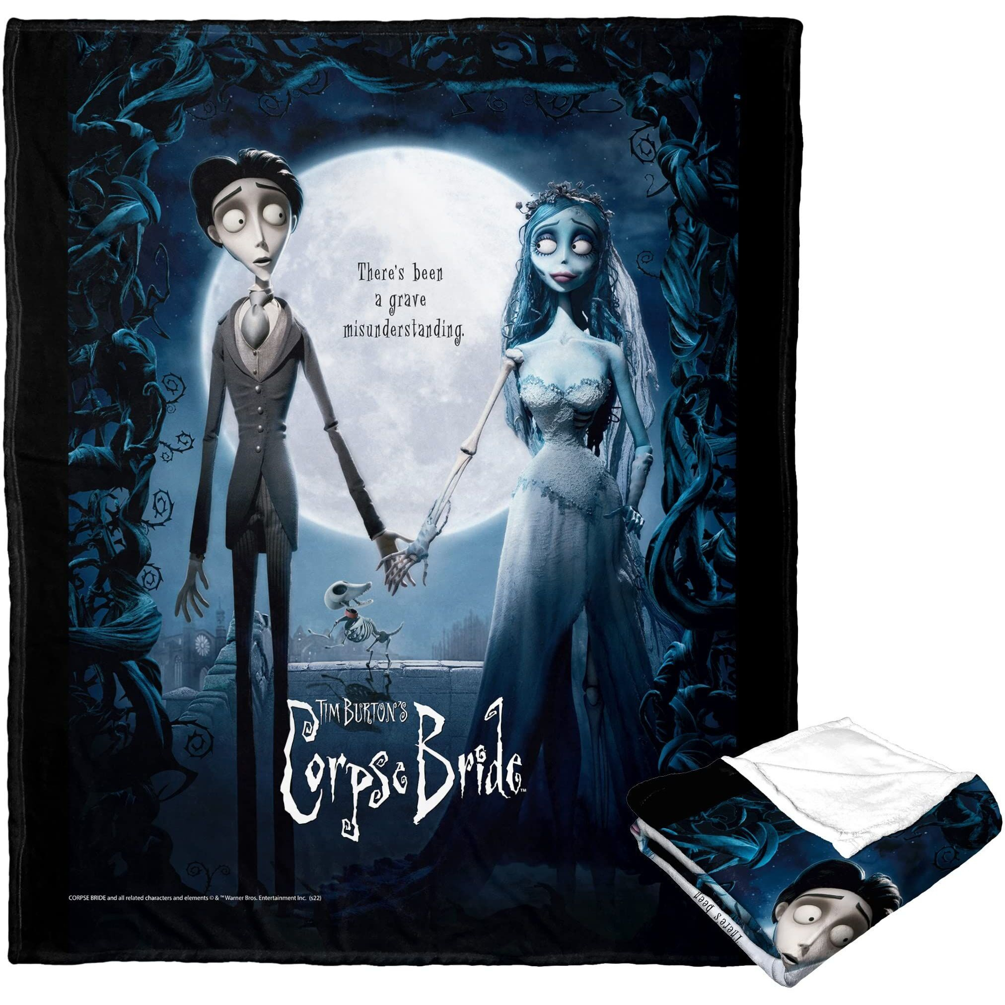 corpse Bride Silk Touch Throw Blanket, 50 x 60, Movie Poster(D0102H21QS7)