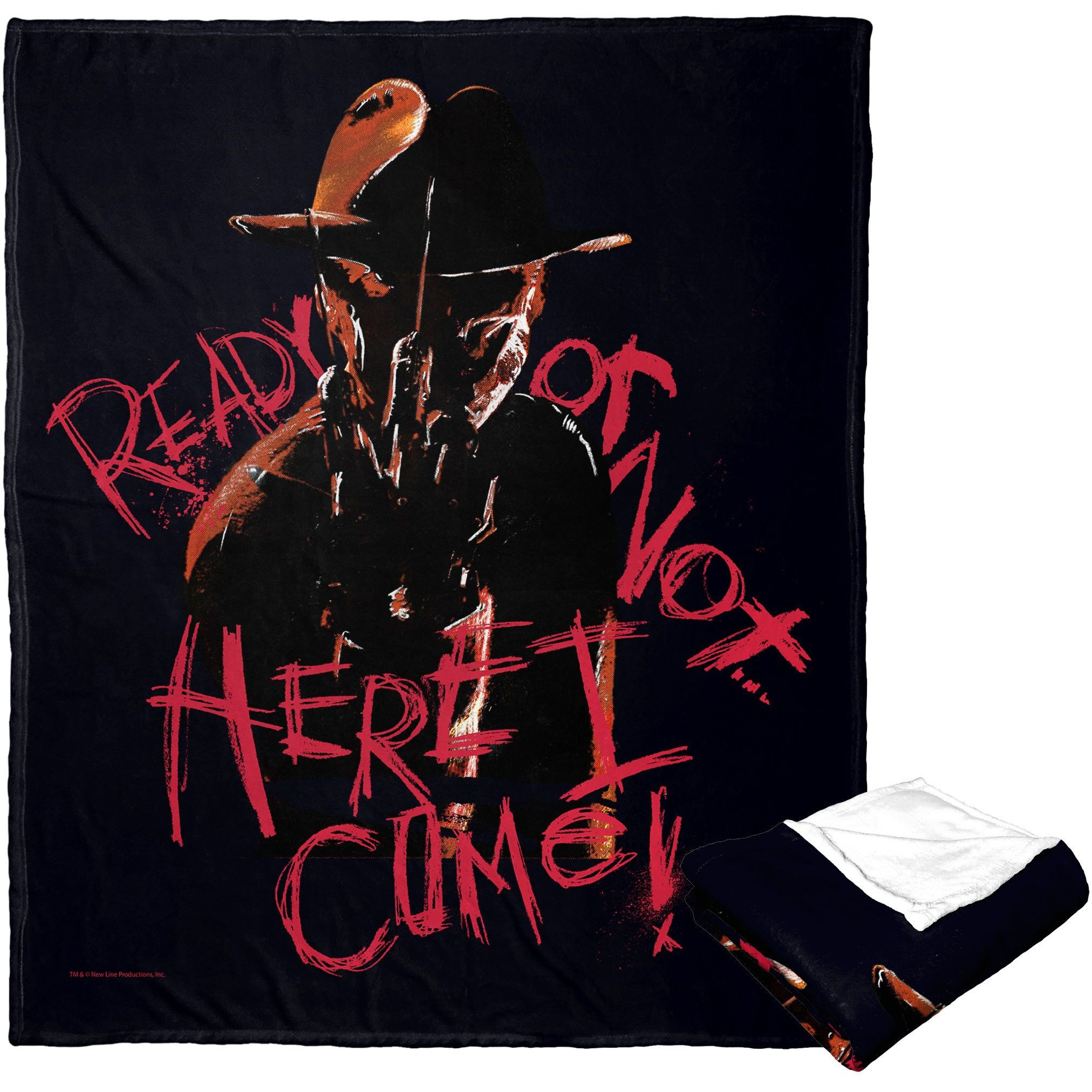 A Nightmare on Elm Street Silk Touch Throw Blanket, 50 x 60, Ready or Not(D0102H21gTg)