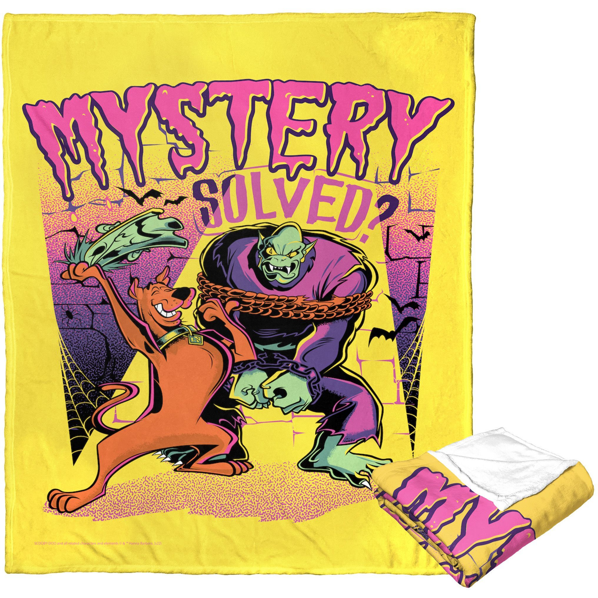 Warner Bros Scooby-Doo Silk Touch Throw Blanket, 50 x 60, Mystery Solved(D0102H21247)