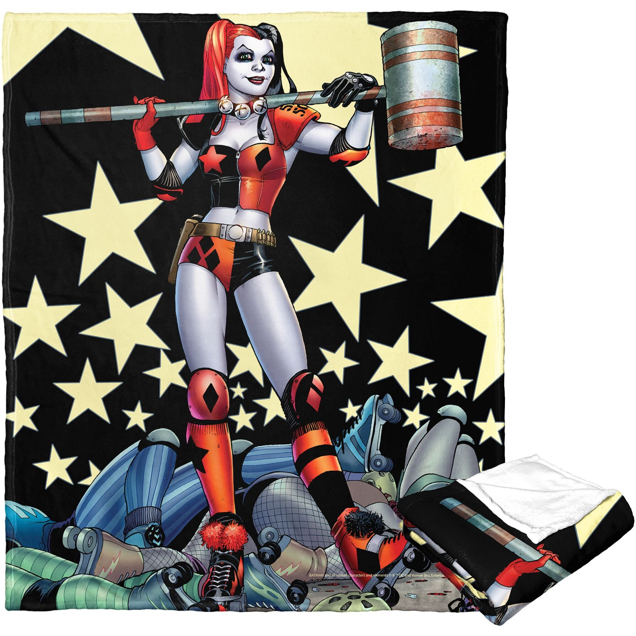 Dc comics Batman Silk Touch Throw Blanket, 50 x 60, champion Harley(D0102H21Q9A)