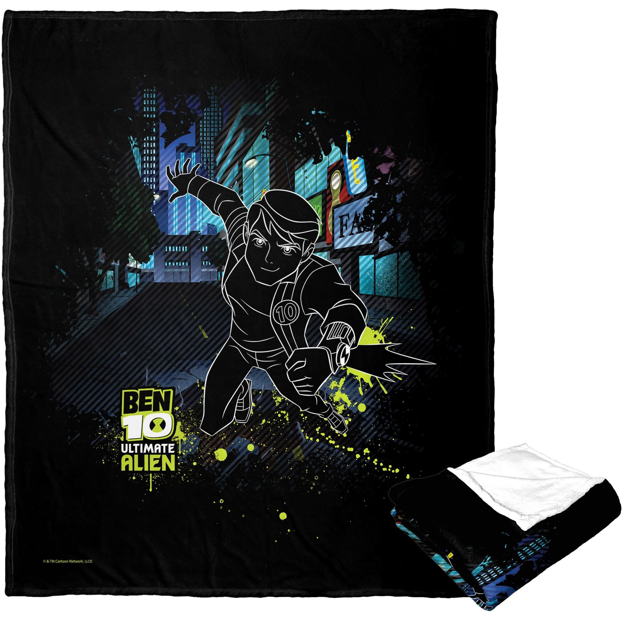 cartoon Networks Ben 10 Silk Touch Throw Blanket, 50 x 60, Ultimate Alien(D0102H21QNA)