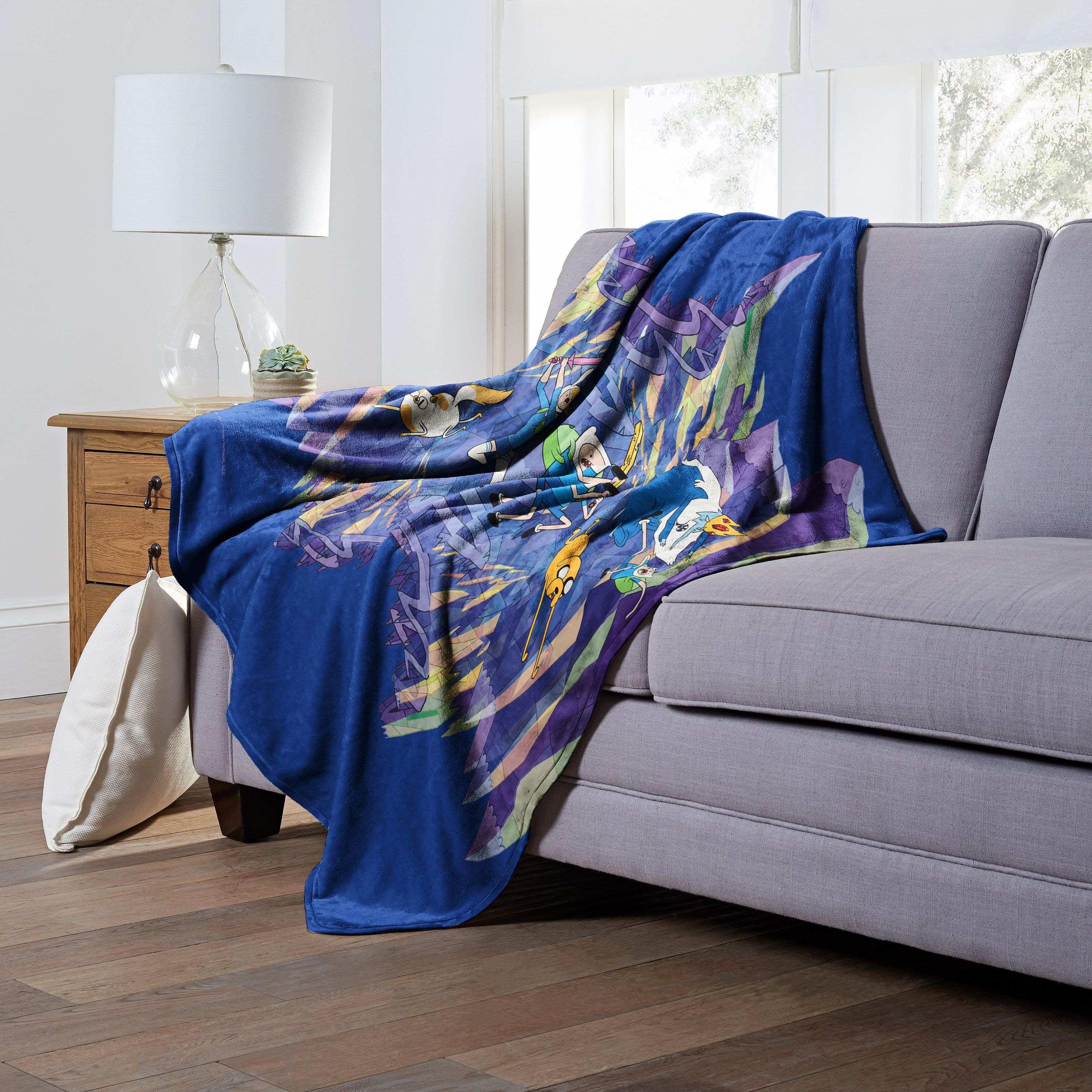 Adventure Time Silk Touch Throw Blanket, 50 x 60, Parallel Universe(D0102H21g3A)