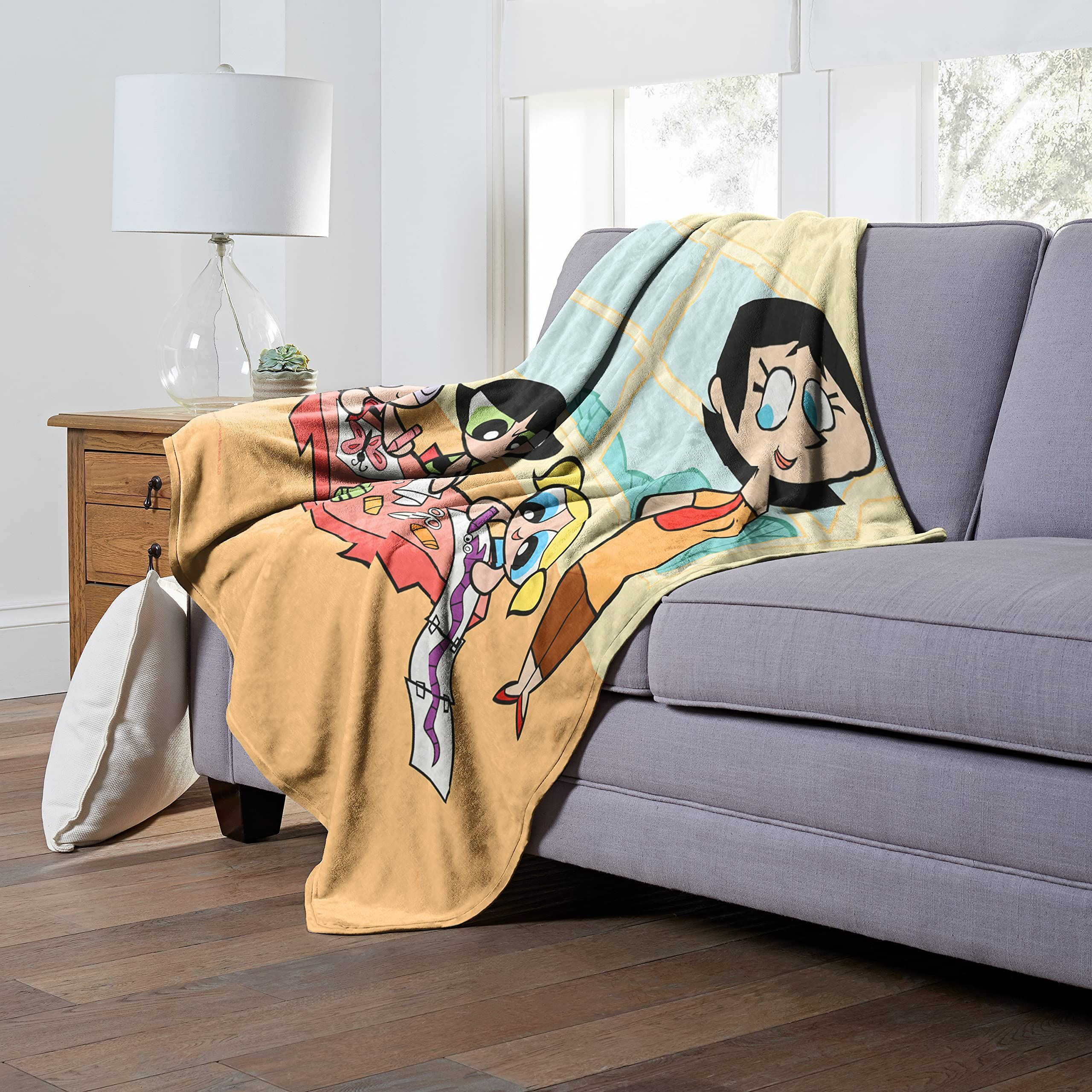 cartoon Networks Powerpuff girls Silk Touch Throw Blanket, 50 x 60, classtime Fun(D0102H21Q17)