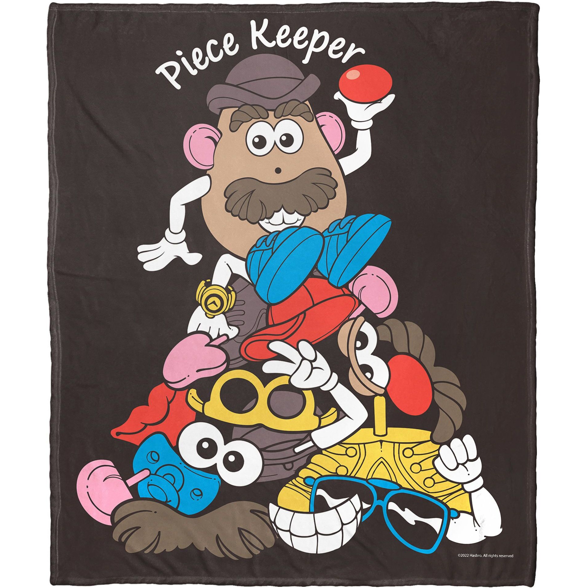 Hasbro Potato Head Silk Touch Throw Blanket, 50 x 60, Piece Keeper(D0102H21QY7)