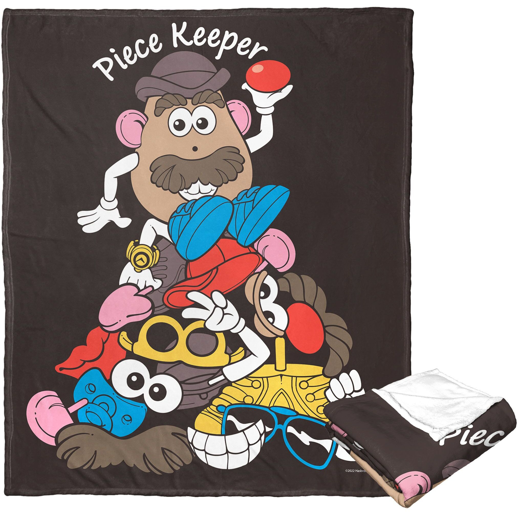 Hasbro Potato Head Silk Touch Throw Blanket, 50 x 60, Piece Keeper(D0102H21QY7)