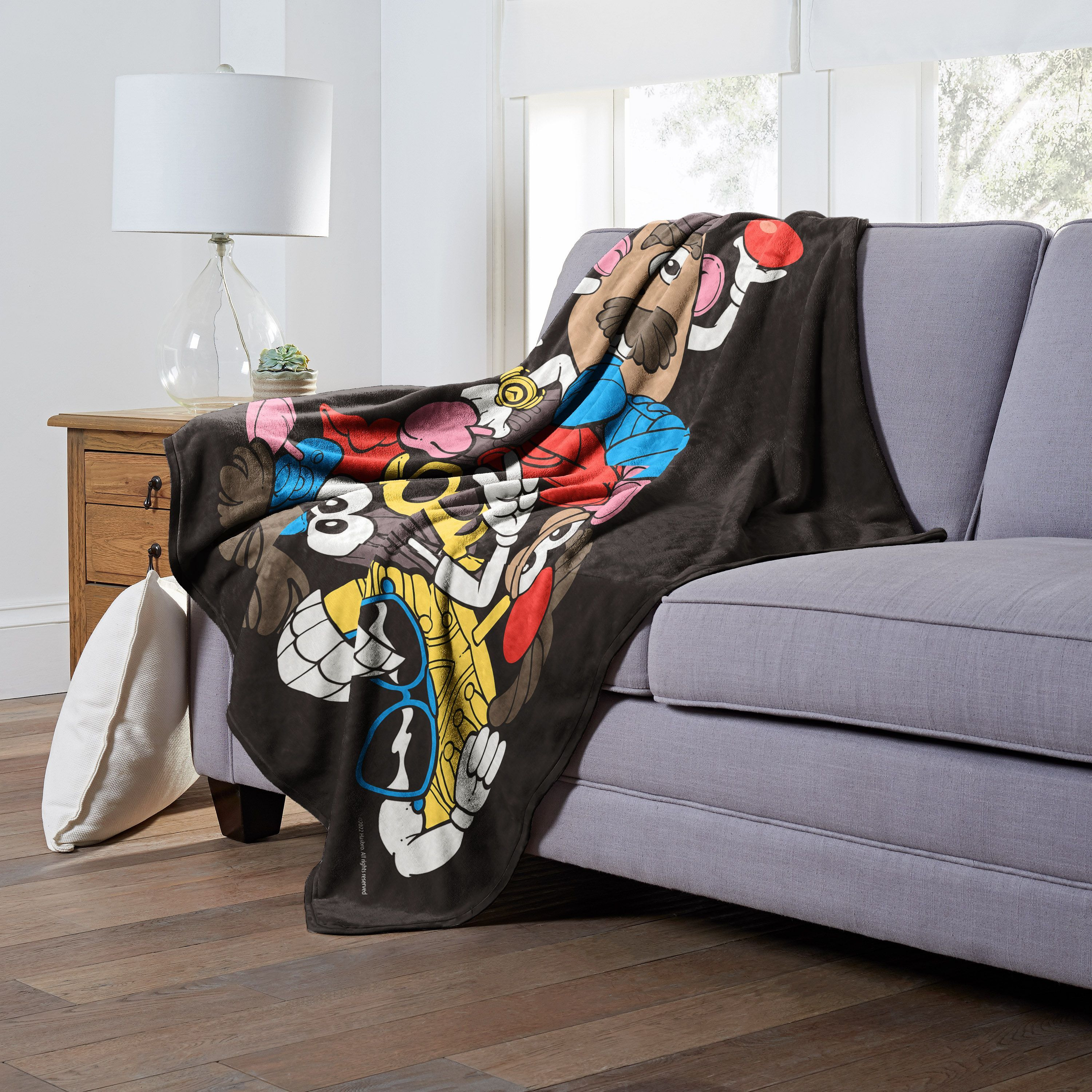 Hasbro Potato Head Silk Touch Throw Blanket, 50 x 60, Piece Keeper(D0102H21QY7)