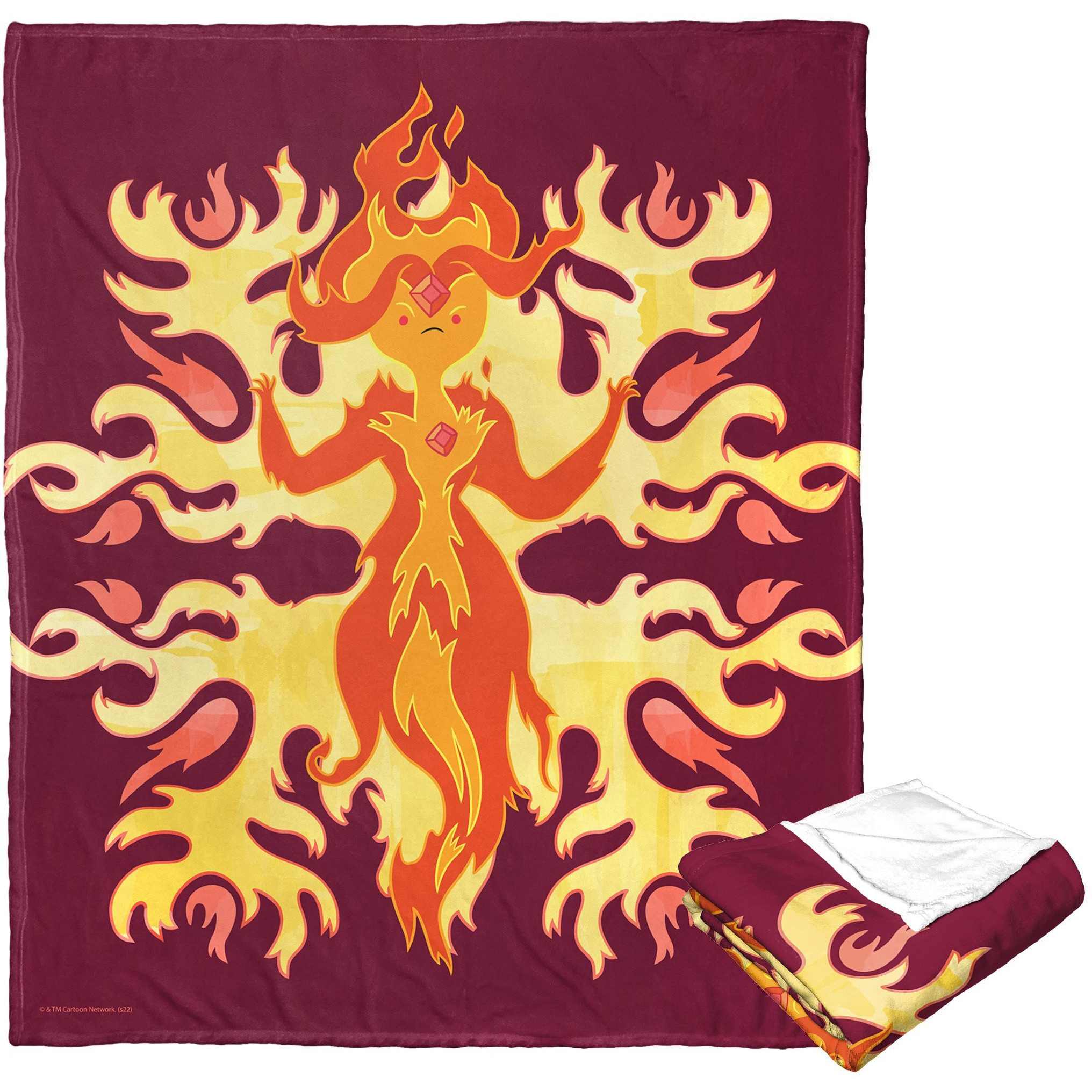 Adventure Time Silk Touch Throw Blanket, 50 x 60, Fired Up(D0102H21gWg)