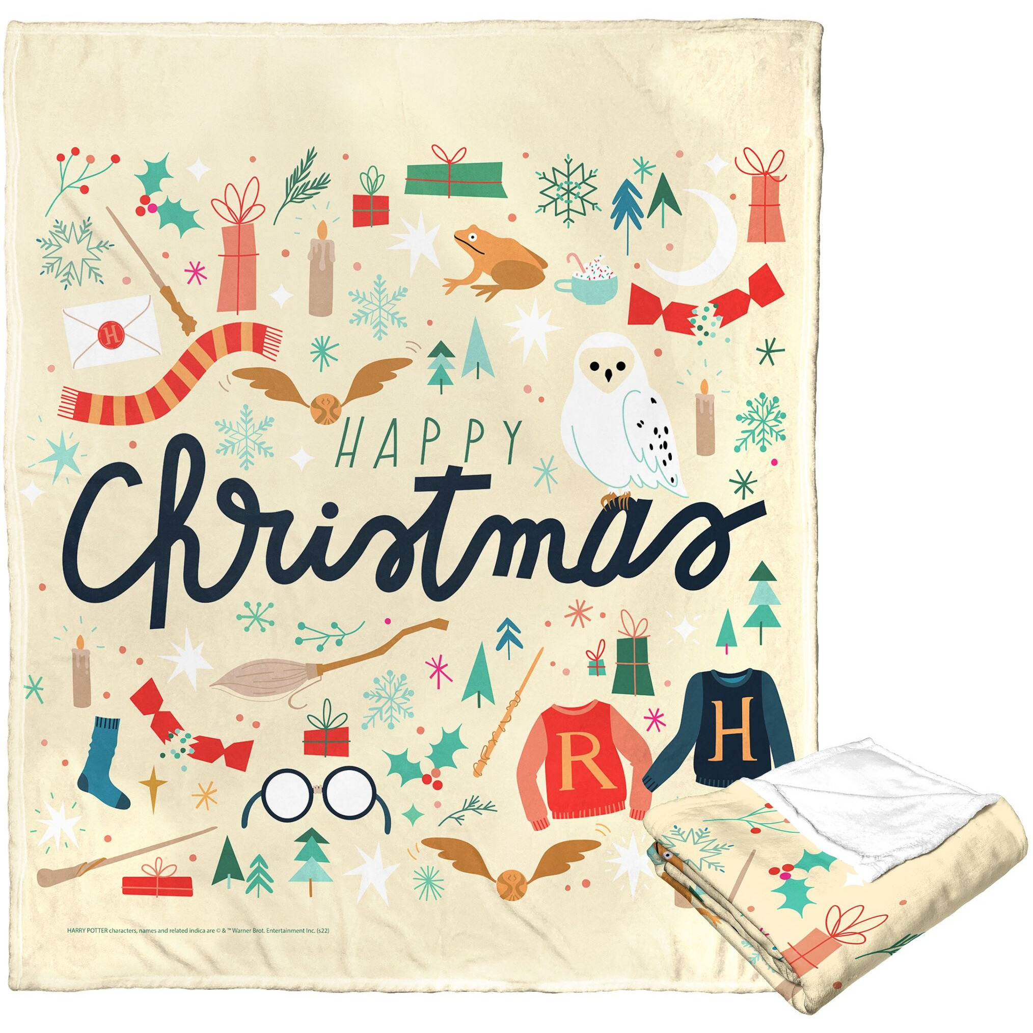 Harry Potter Silk Touch Throw Blanket, 50 x 60, Everything Happy this chirstmas(D0102H21LSA)