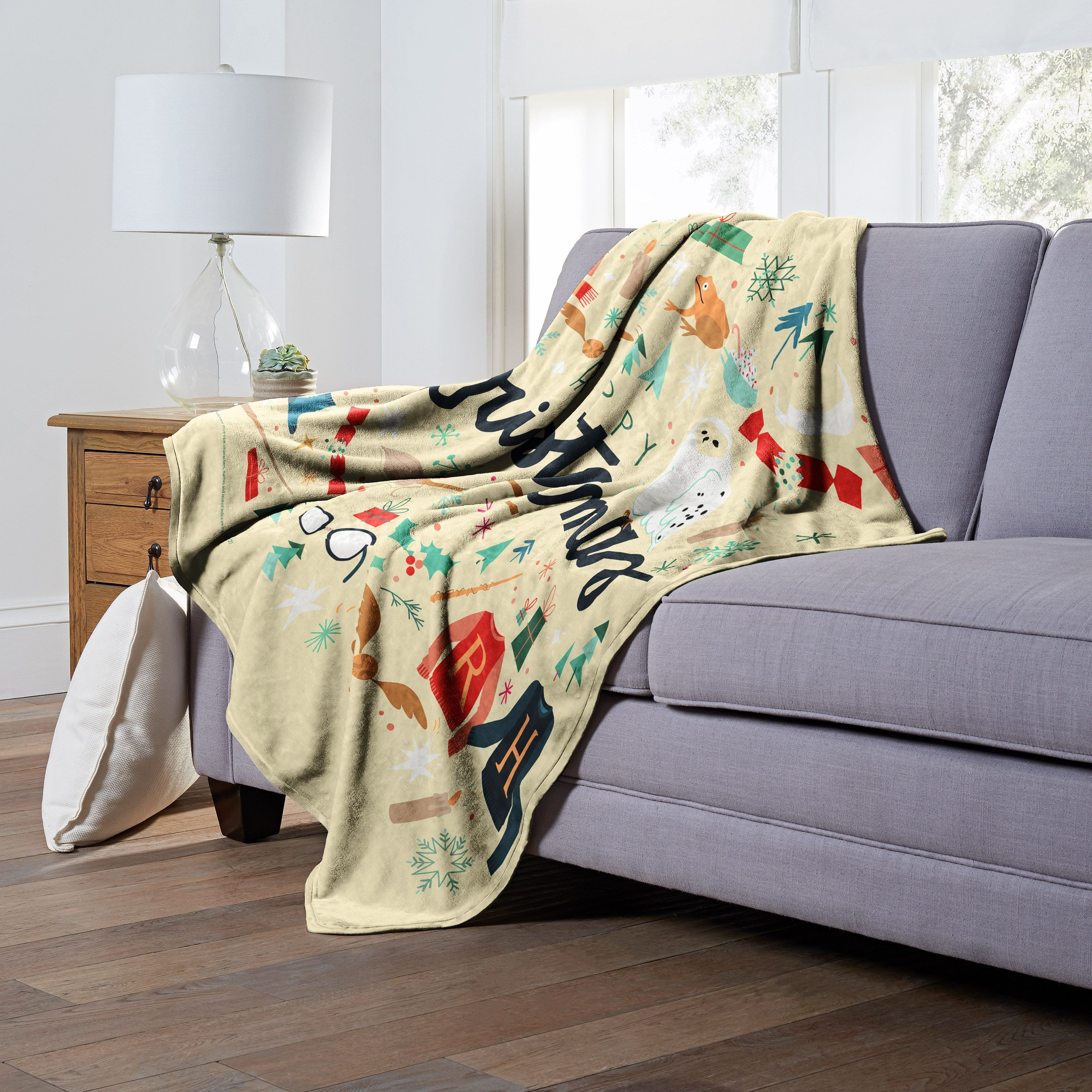 Harry Potter Silk Touch Throw Blanket, 50 x 60, Everything Happy this chirstmas(D0102H21LSA)