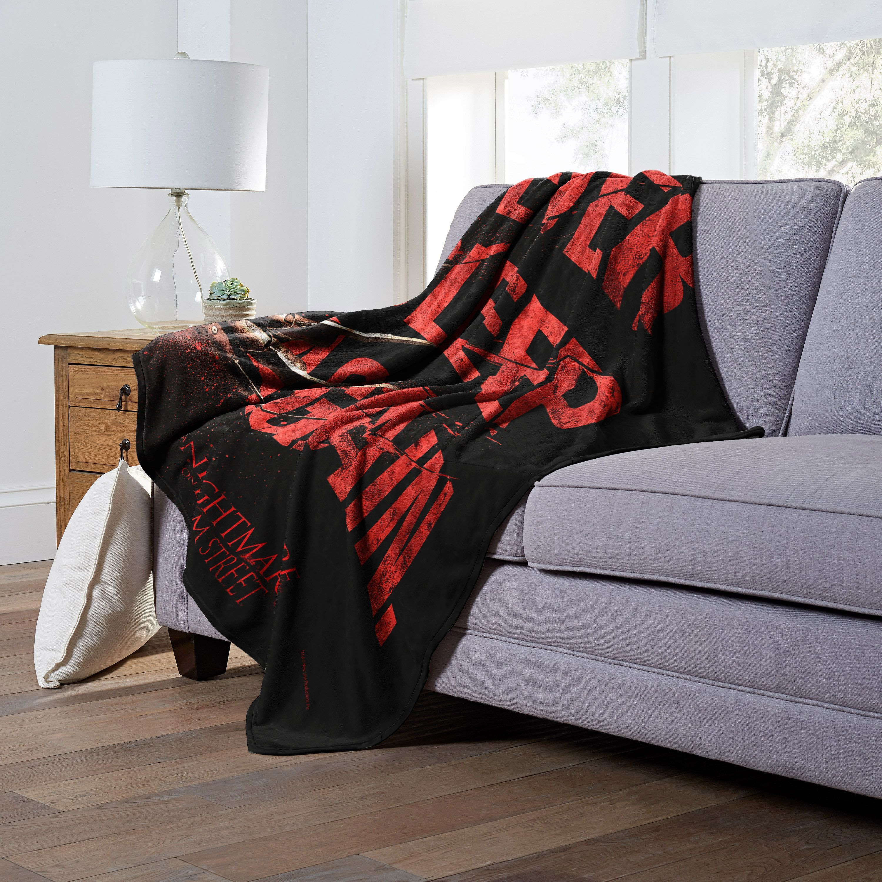 A Nightmare on Elm Street Silk Touch Throw Blanket, 50 x 60, Never Sleep Again(D0102H21g4V)