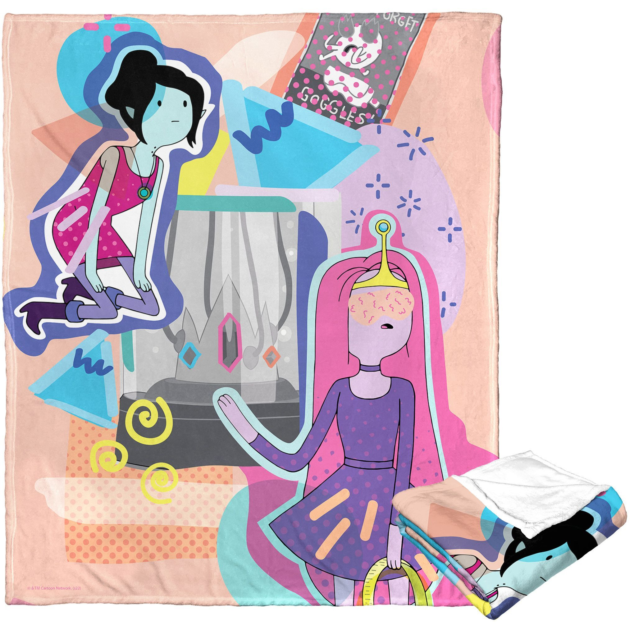 Adventure Time Silk Touch Throw Blanket, 50 x 60, crown Trouble(D0102H21gFY)
