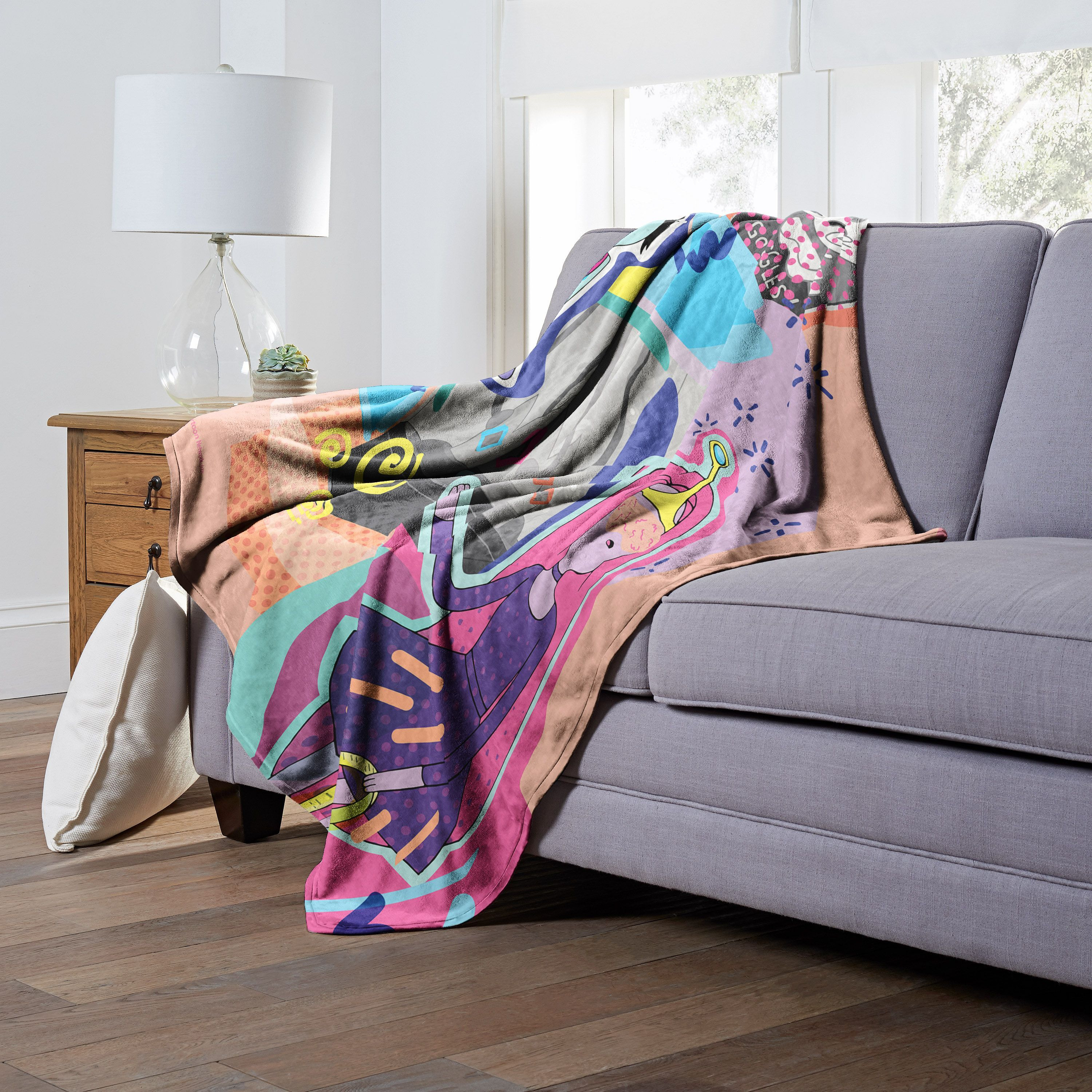 Adventure Time Silk Touch Throw Blanket, 50 x 60, crown Trouble(D0102H21gFY)