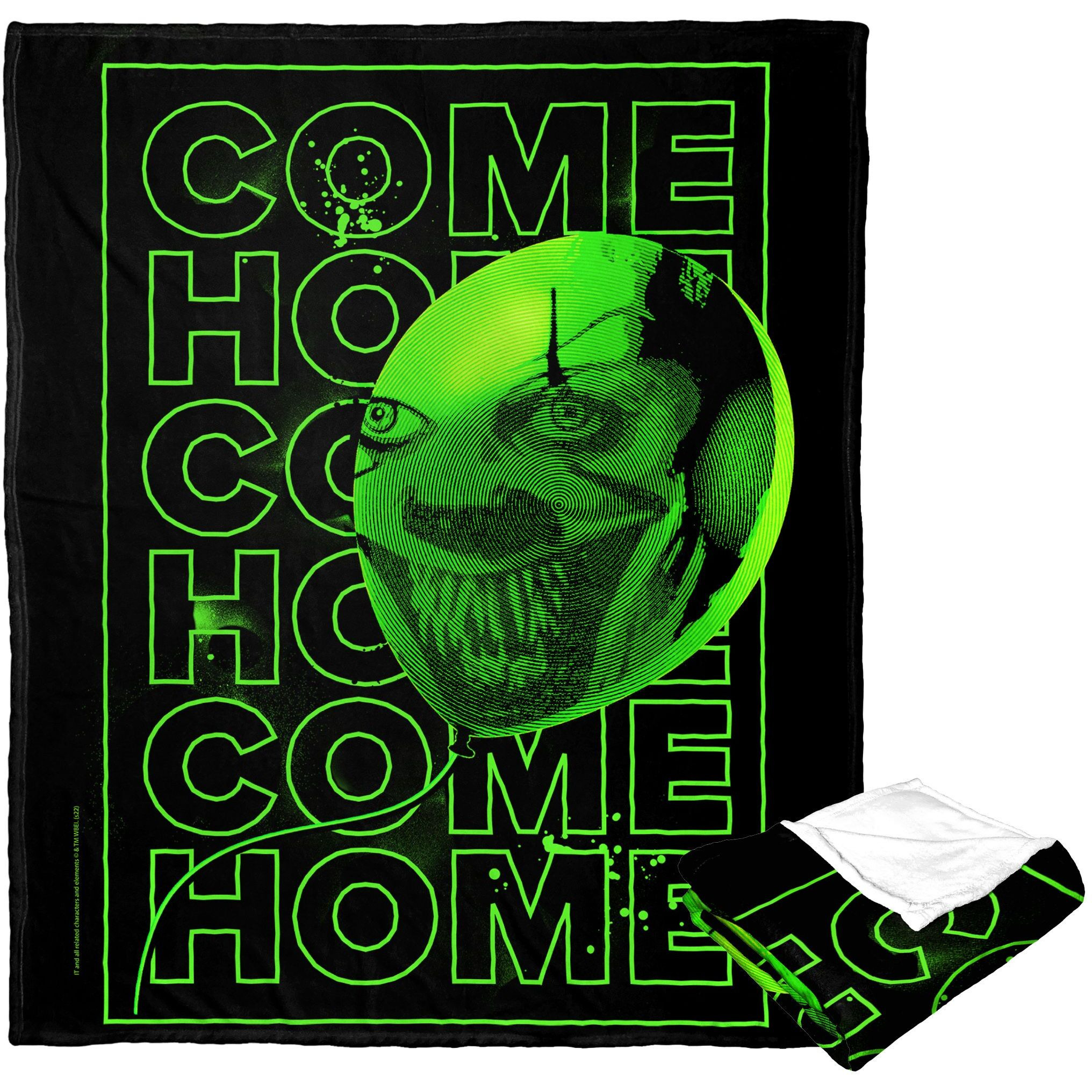 IT 2 Silk Touch Throw Blanket, 50 x 60, come Home Neon green(D0102H212DW)