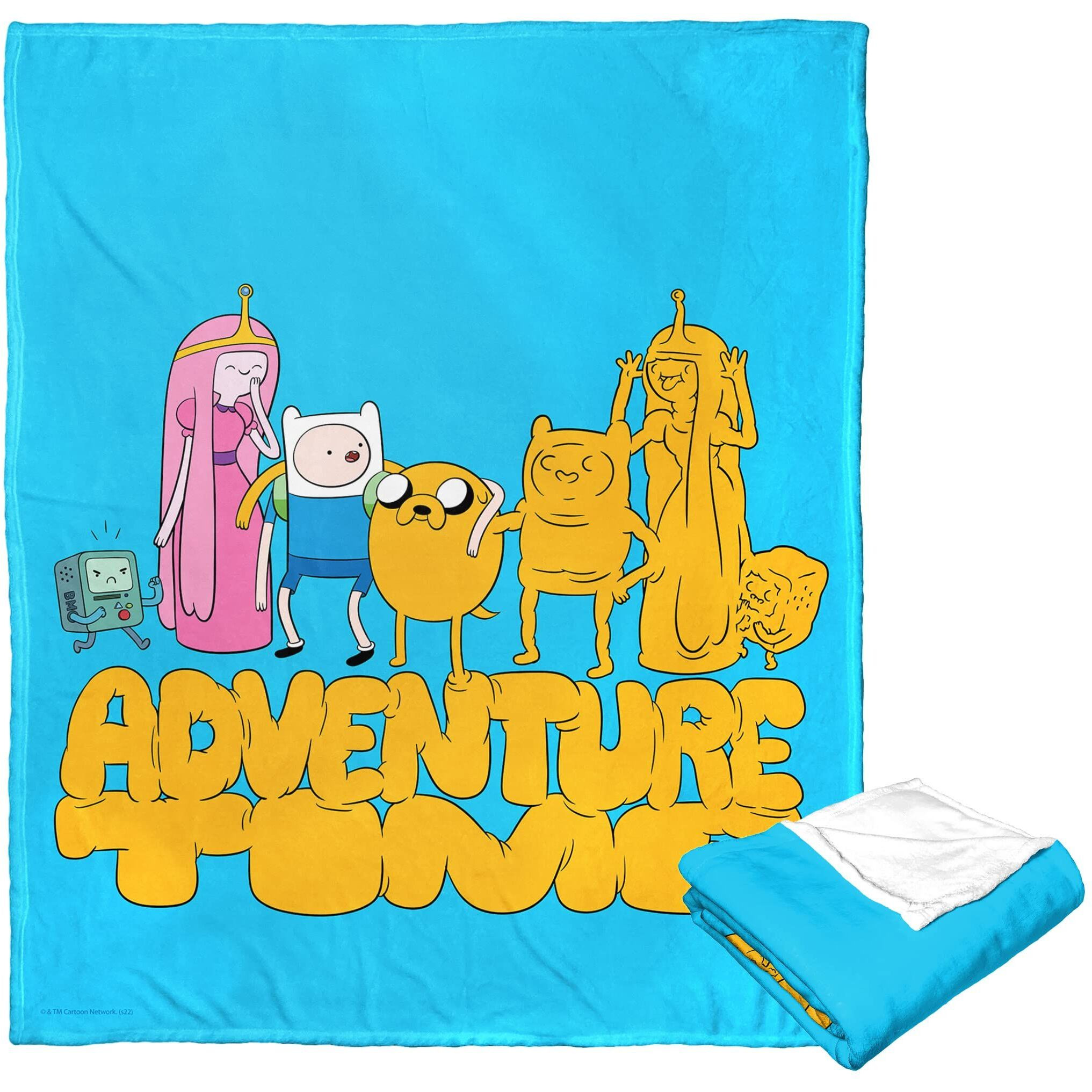 Adventure Time Silk Touch Throw Blanket, 50 x 60, Jake Silliness(D0102H21gZg)