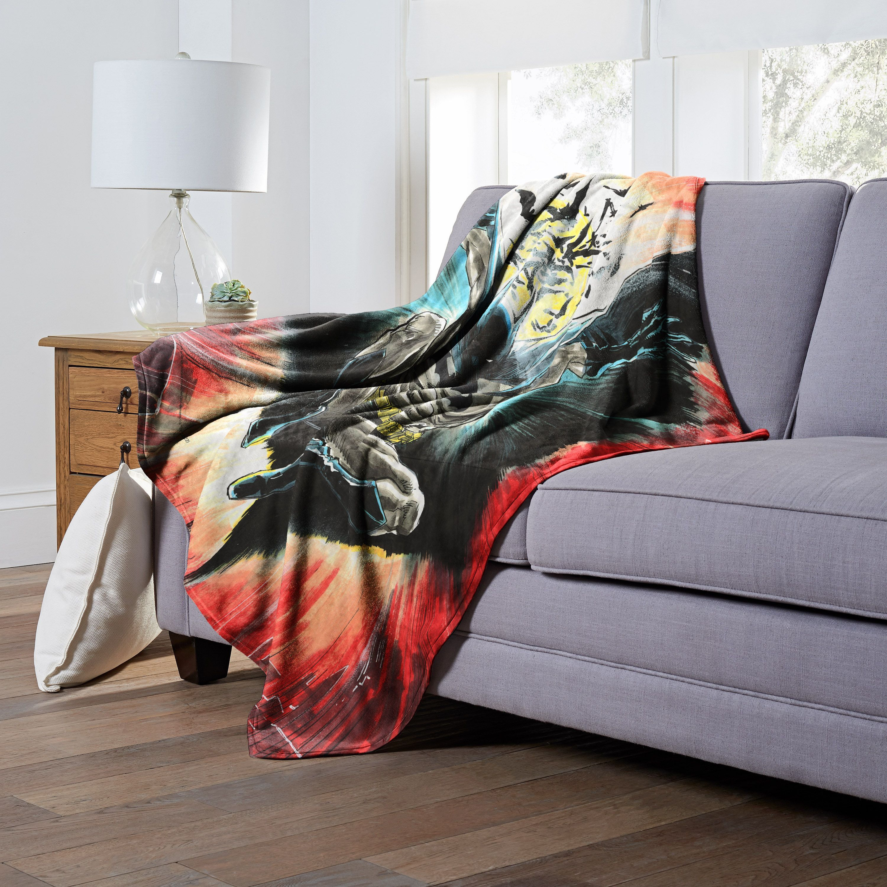 Dc comics Batman Silk Touch Throw Blanket, 50 x 60, Illustrative Batman(D0102H21gVY)
