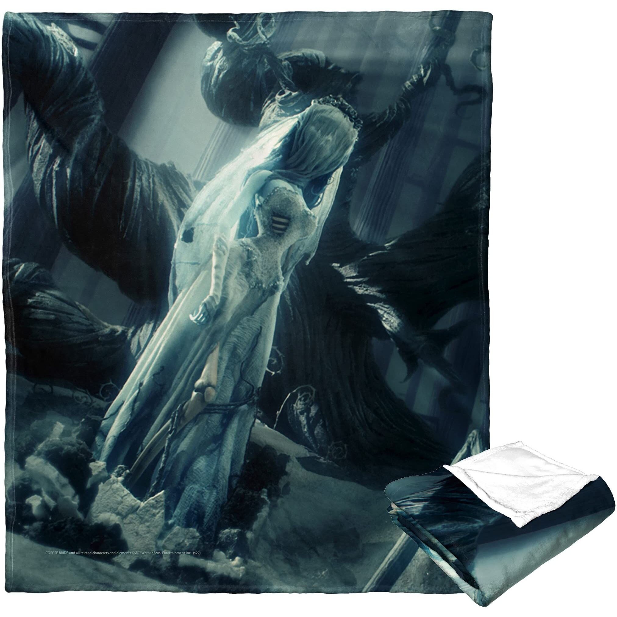 corpse Bride Silk Touch Throw Blanket, 50 x 60, Risen from the grave(D0102H21LZ7)