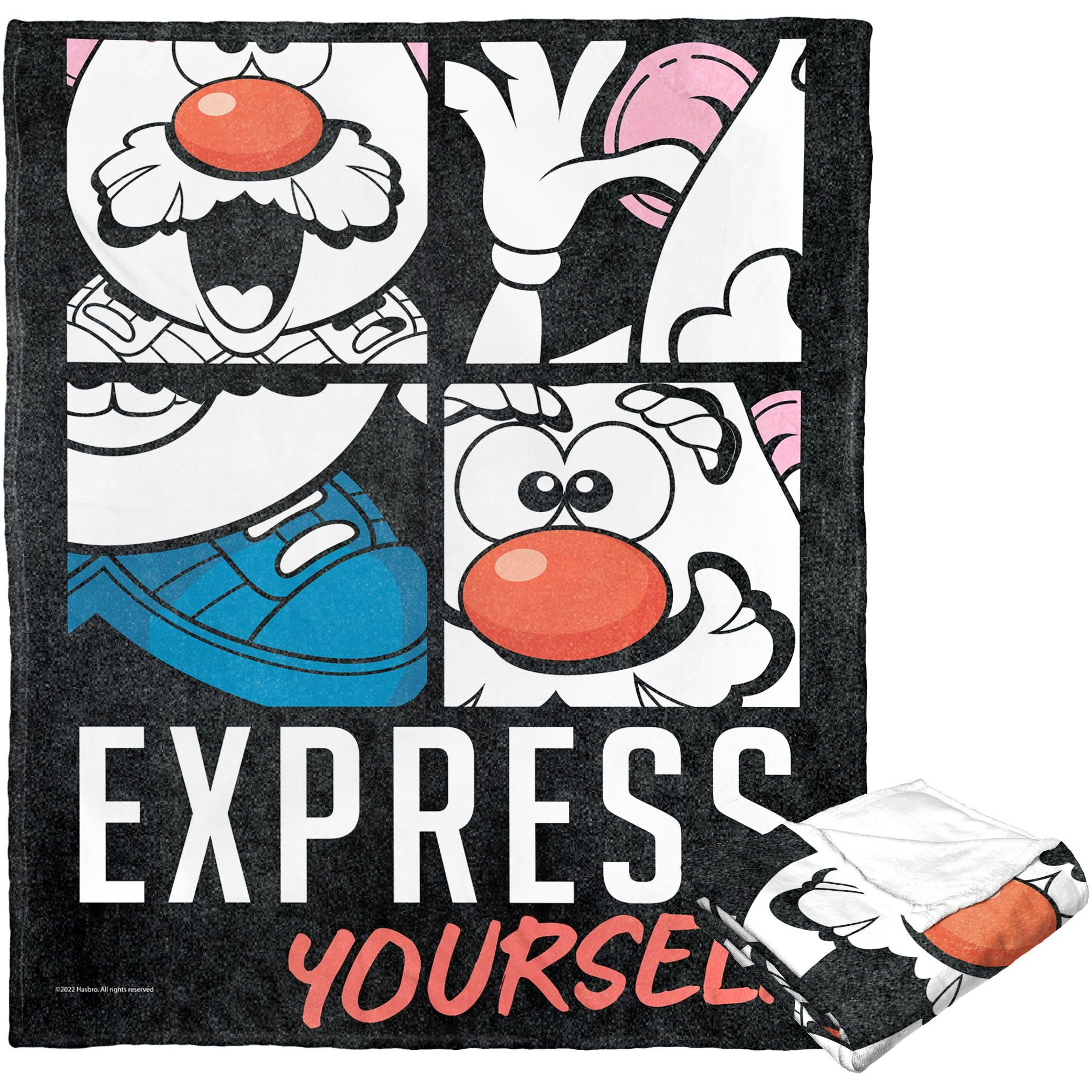 Hasbro Potato Head Silk Touch Throw Blanket, 50 x 60, Express Yourself(D0102H21LIA)