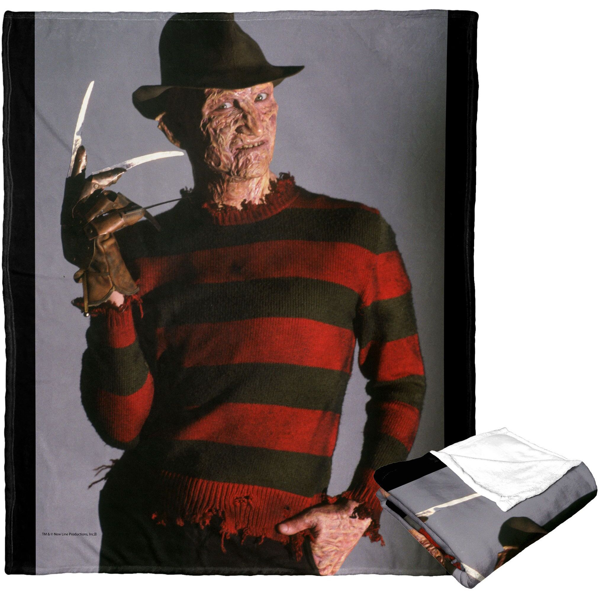 A Nightmare on Elm Street Silk Touch Throw Blanket, 50 x 60, Dont Mess with Freddy(D0102H212KY)