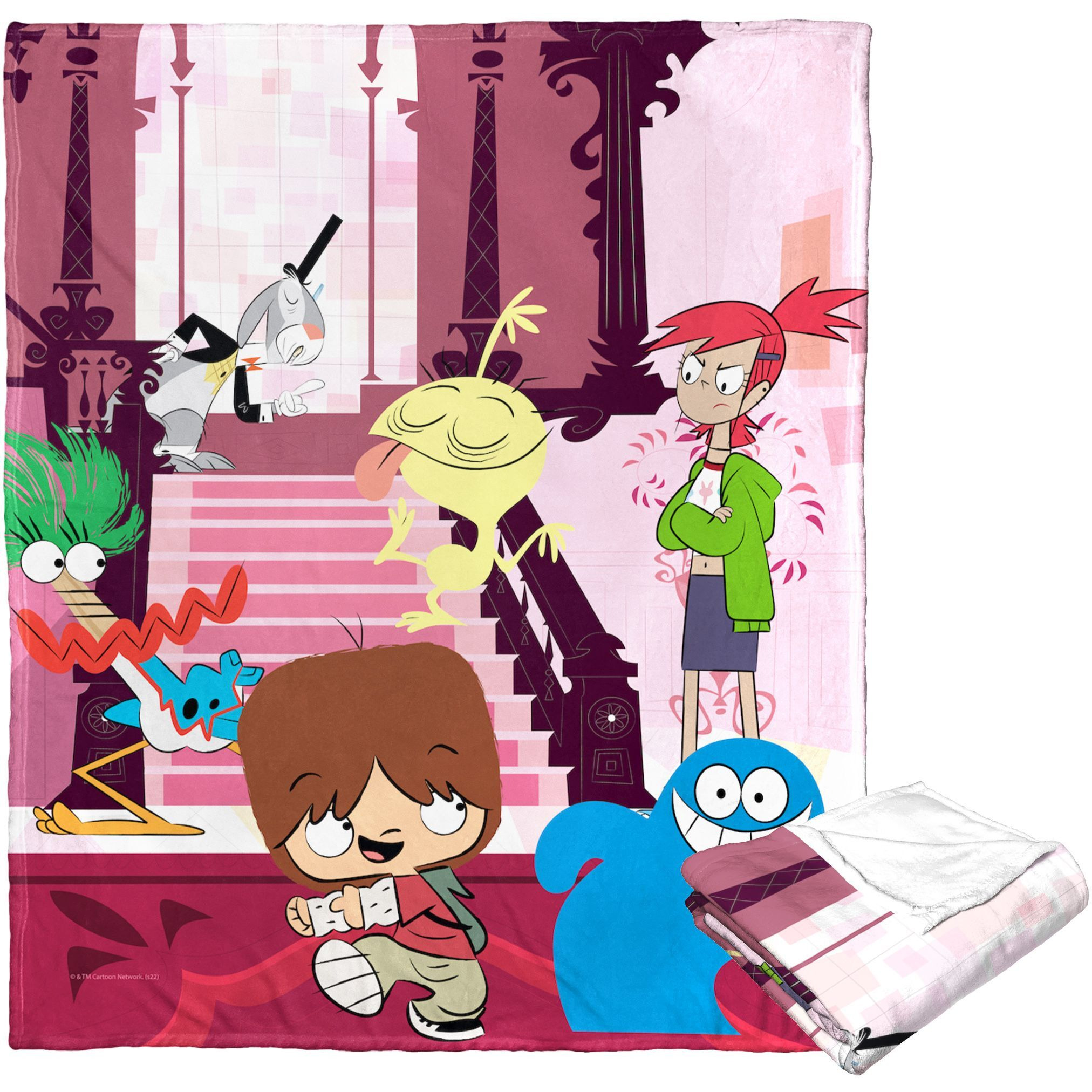 cartoon Networks Fosters Home for Imaginary Friends Silk Touch Throw Blanket, 50 x 60, No Running in the Halls(D0102H21QQA)