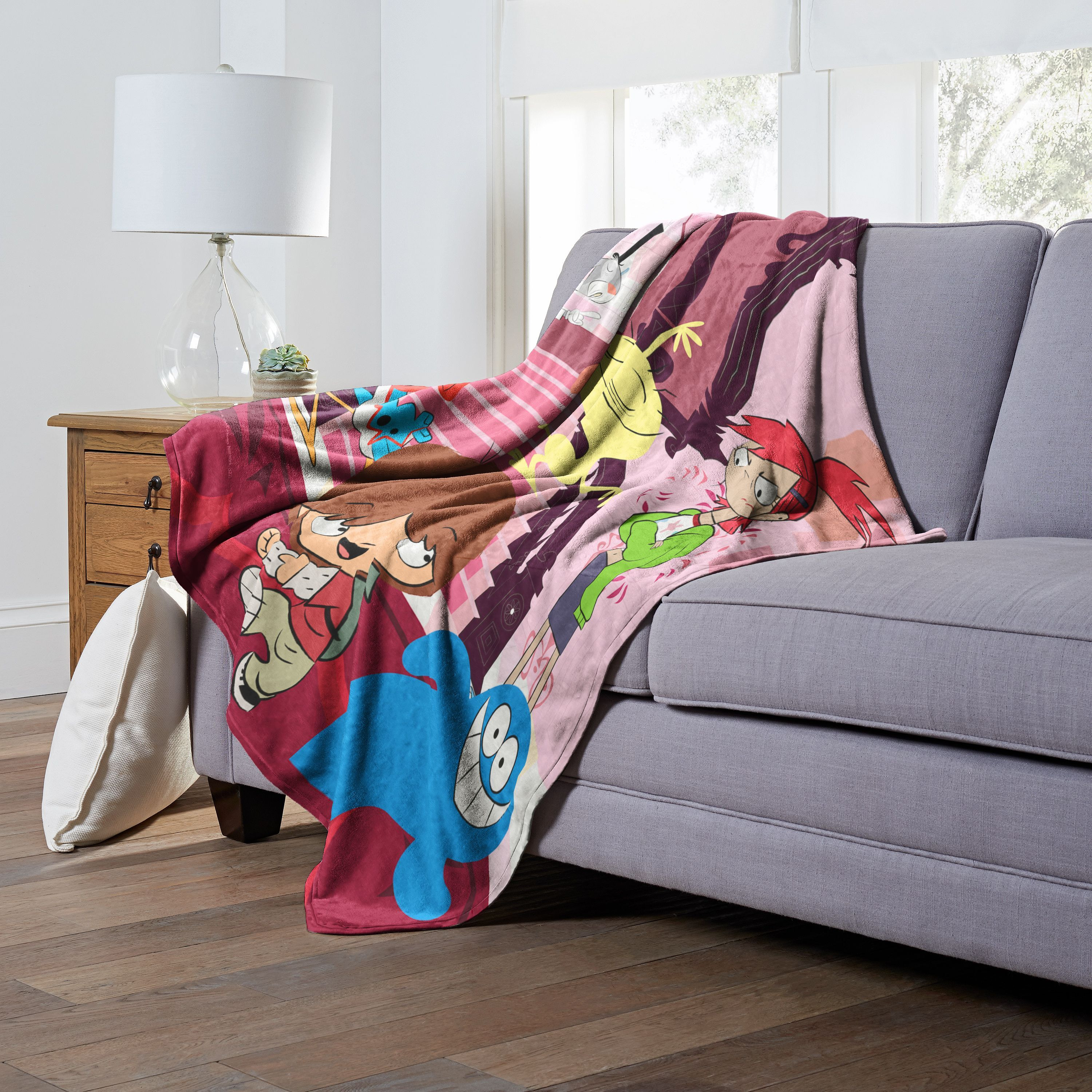 cartoon Networks Fosters Home for Imaginary Friends Silk Touch Throw Blanket, 50 x 60, No Running in the Halls(D0102H21QQA)