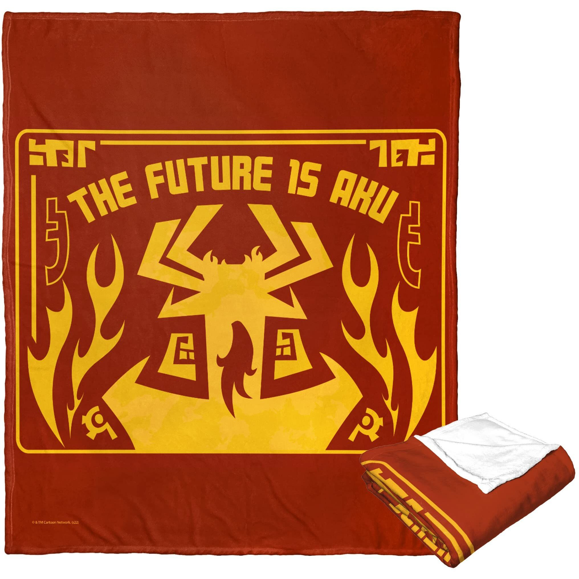 cartoon Networks Samurai Jack Silk Touch Throw Blanket, 50 x 60, Future is Aku(D0102H21QZA)