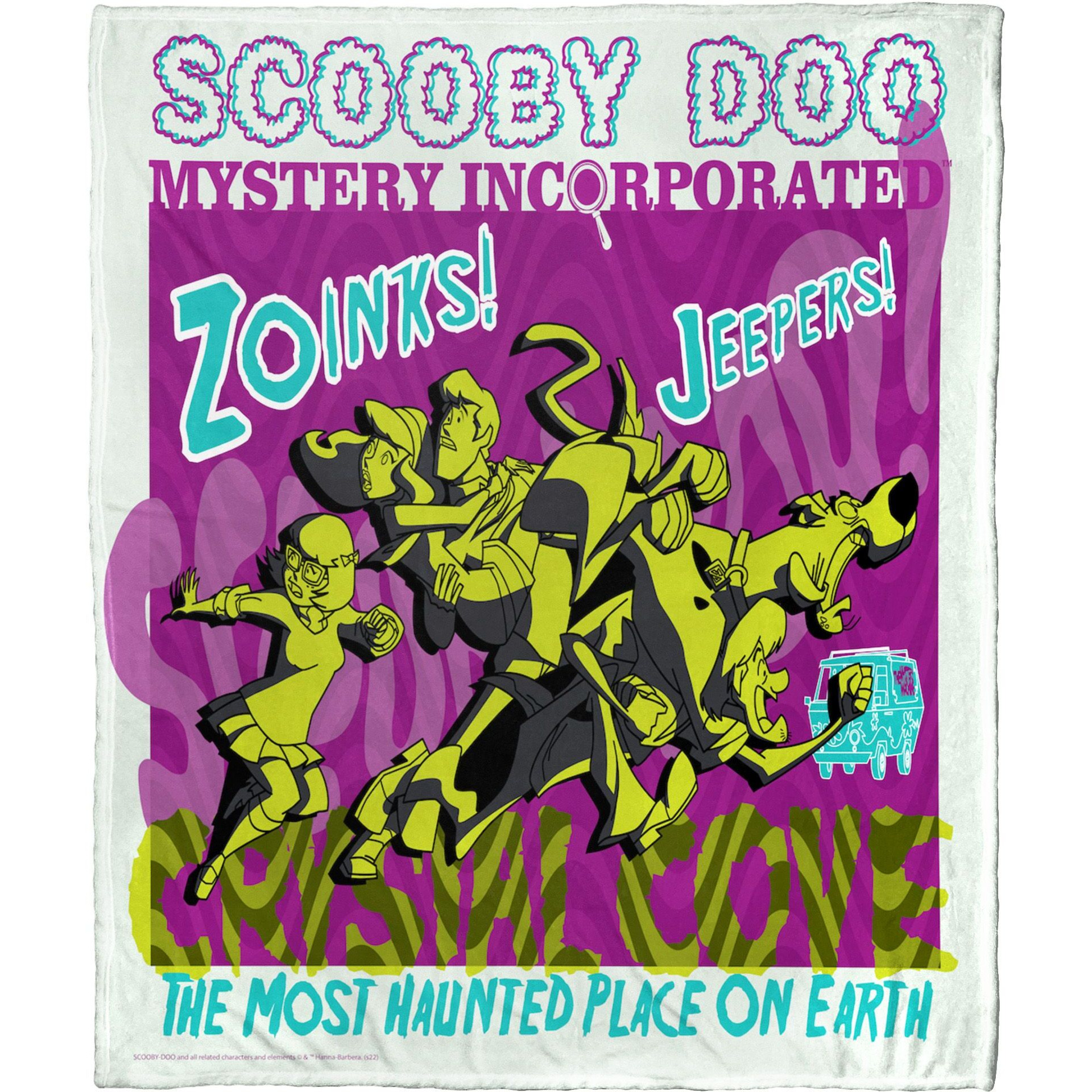 Warner Bros Scooby-Doo Silk Touch Throw Blanket, 50 x 60, Haunted crystal cove(D0102H21g5g)