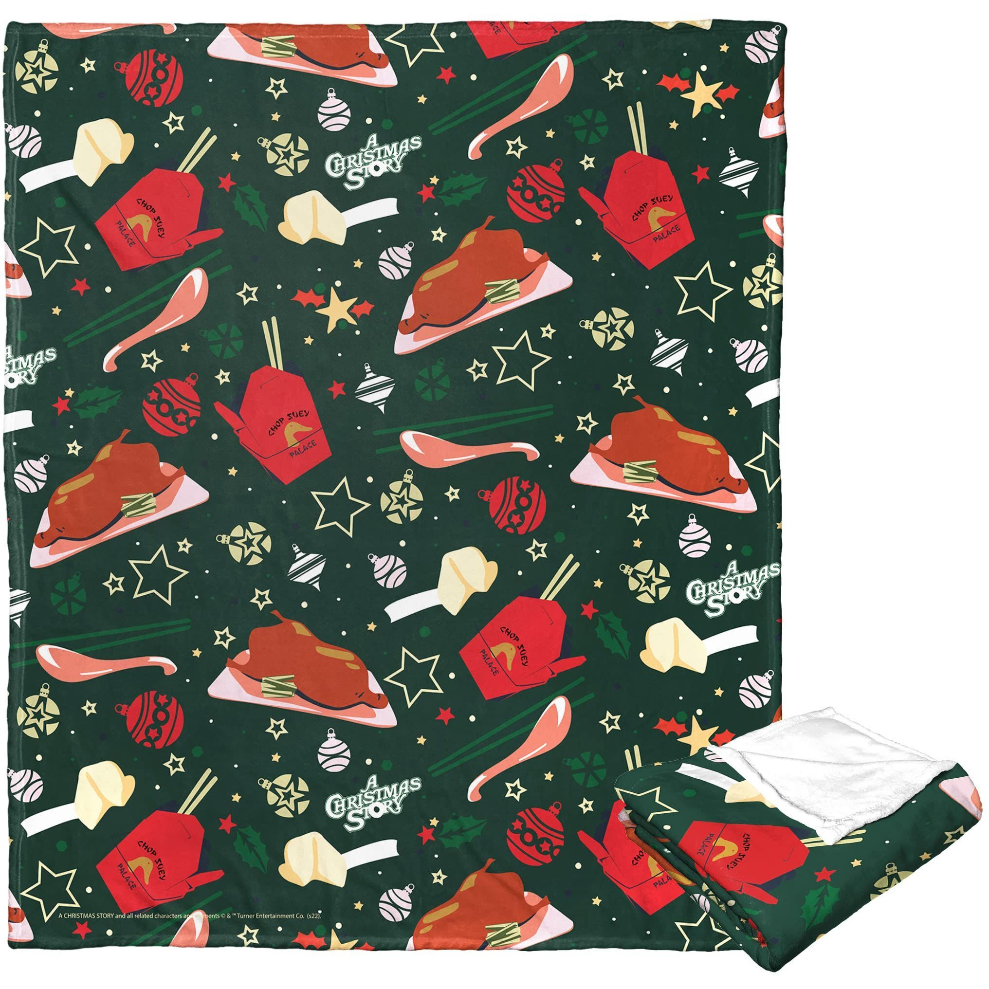 A christmas Story Silk Touch Throw Blanket, 50 x 60, Duck Dinner(D0102H21LPA)