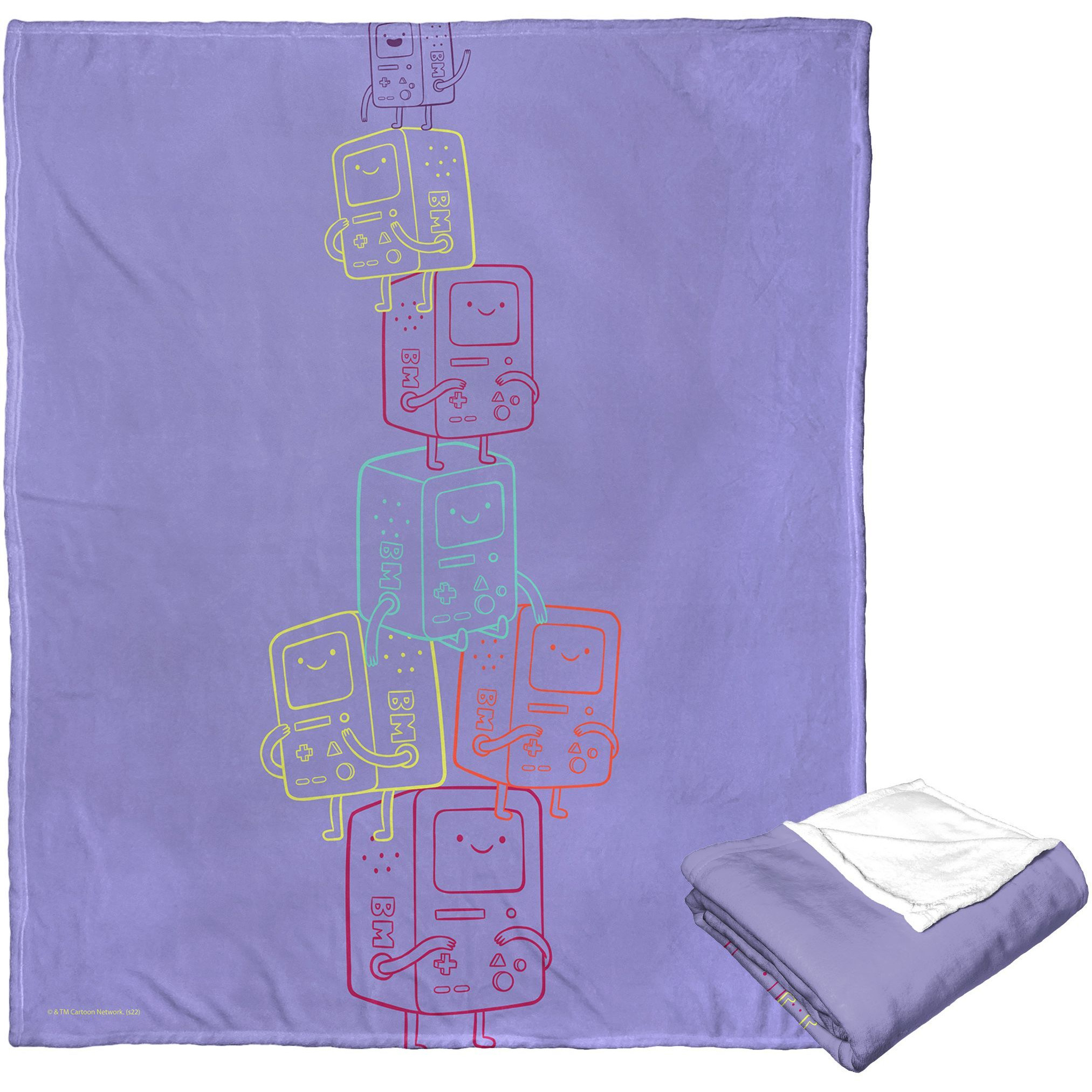 Adventure Time Silk Touch Throw Blanket, 50 x 60, BMO Tower(D0102H21gFg)