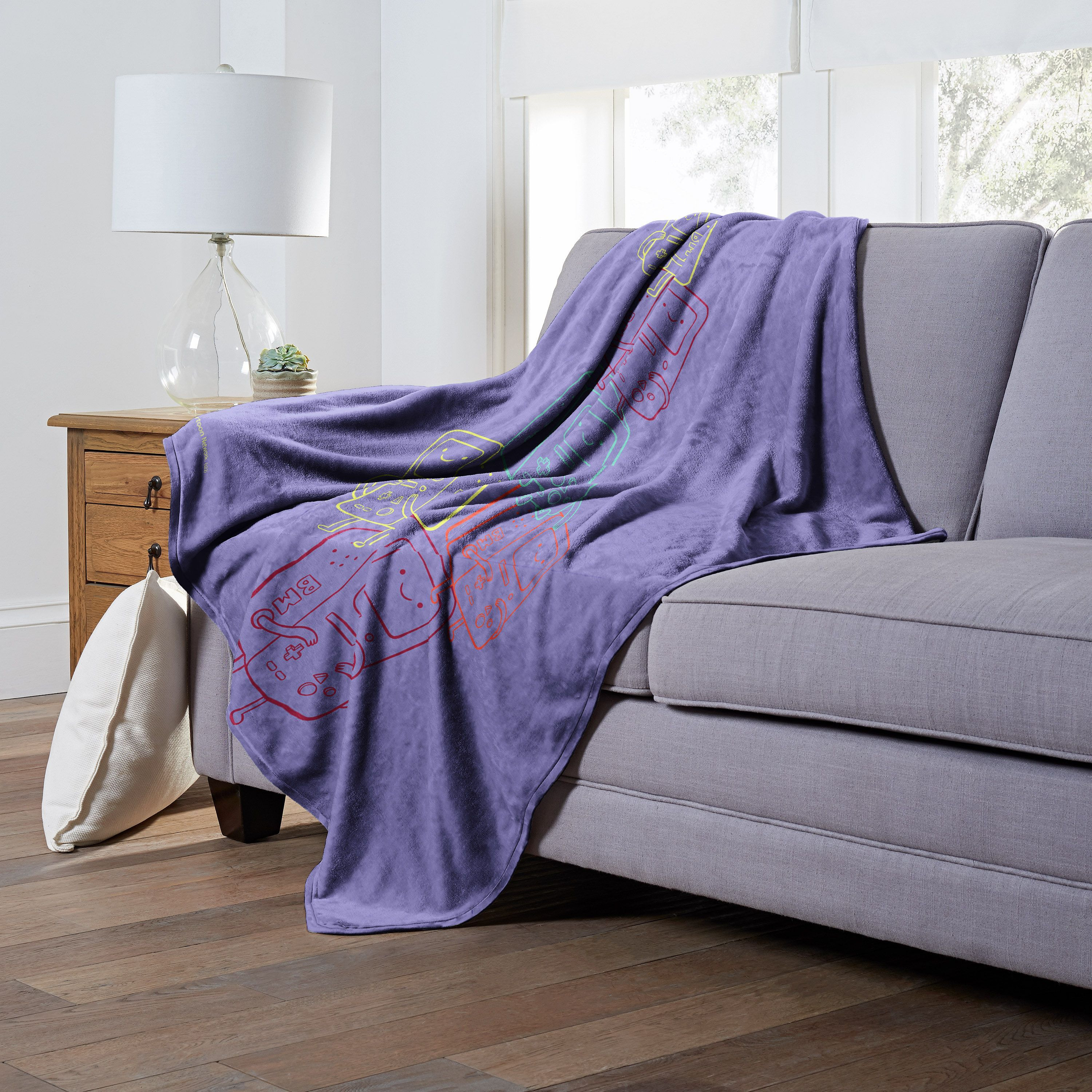 Adventure Time Silk Touch Throw Blanket, 50 x 60, BMO Tower(D0102H21gFg)