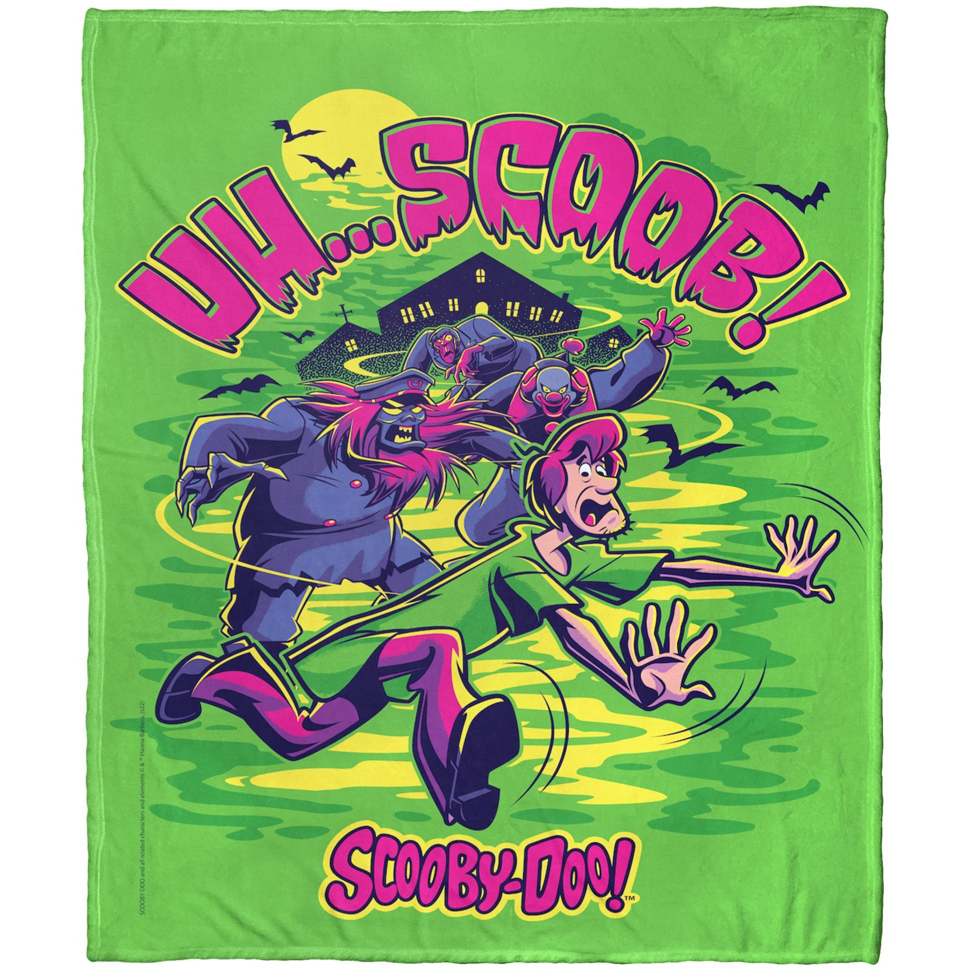 Warner Bros Scooby-Doo Silk Touch Throw Blanket, 50 x 60, Uh Scoob Where are You(D0102H212MY)