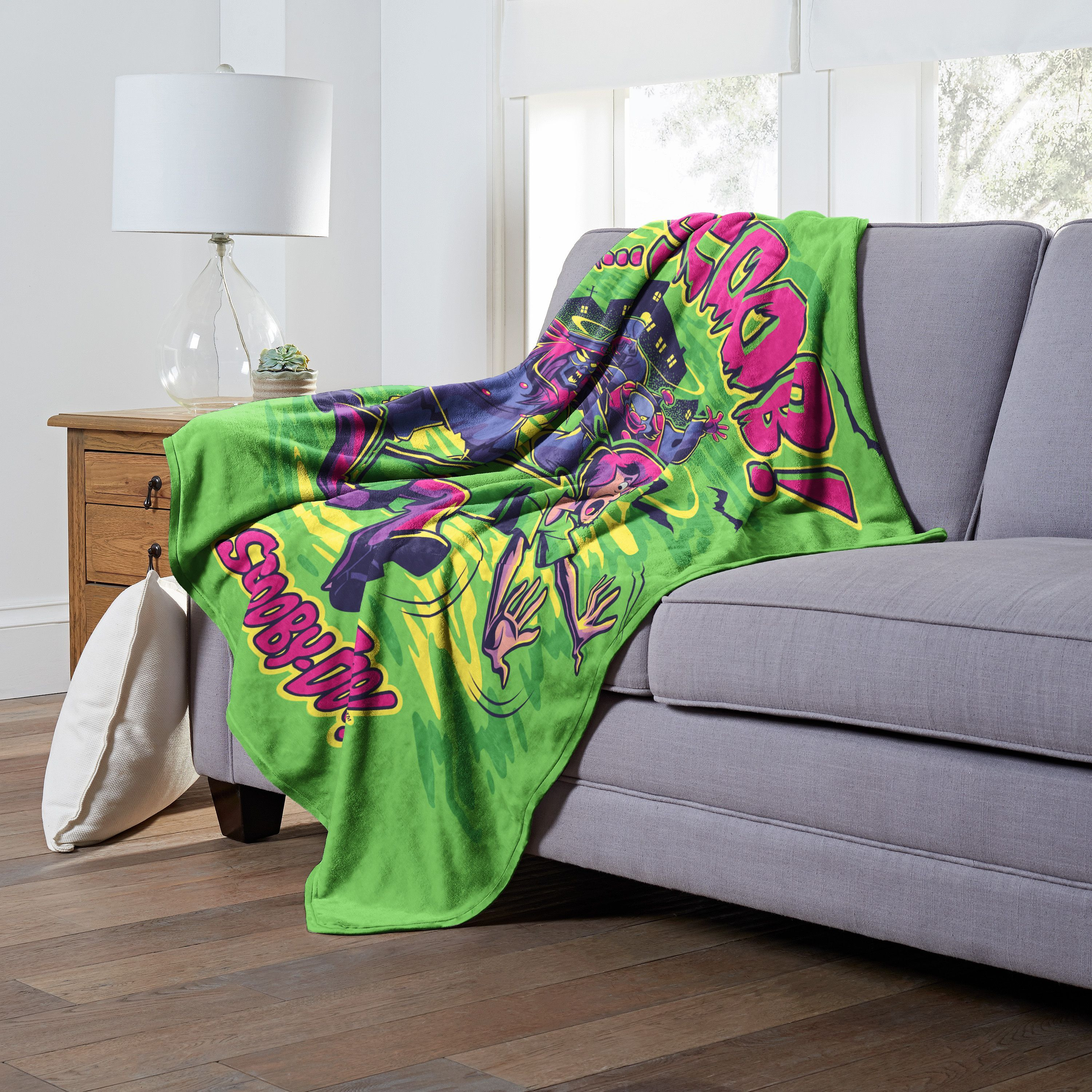 Warner Bros Scooby-Doo Silk Touch Throw Blanket, 50 x 60, Uh Scoob Where are You(D0102H212MY)