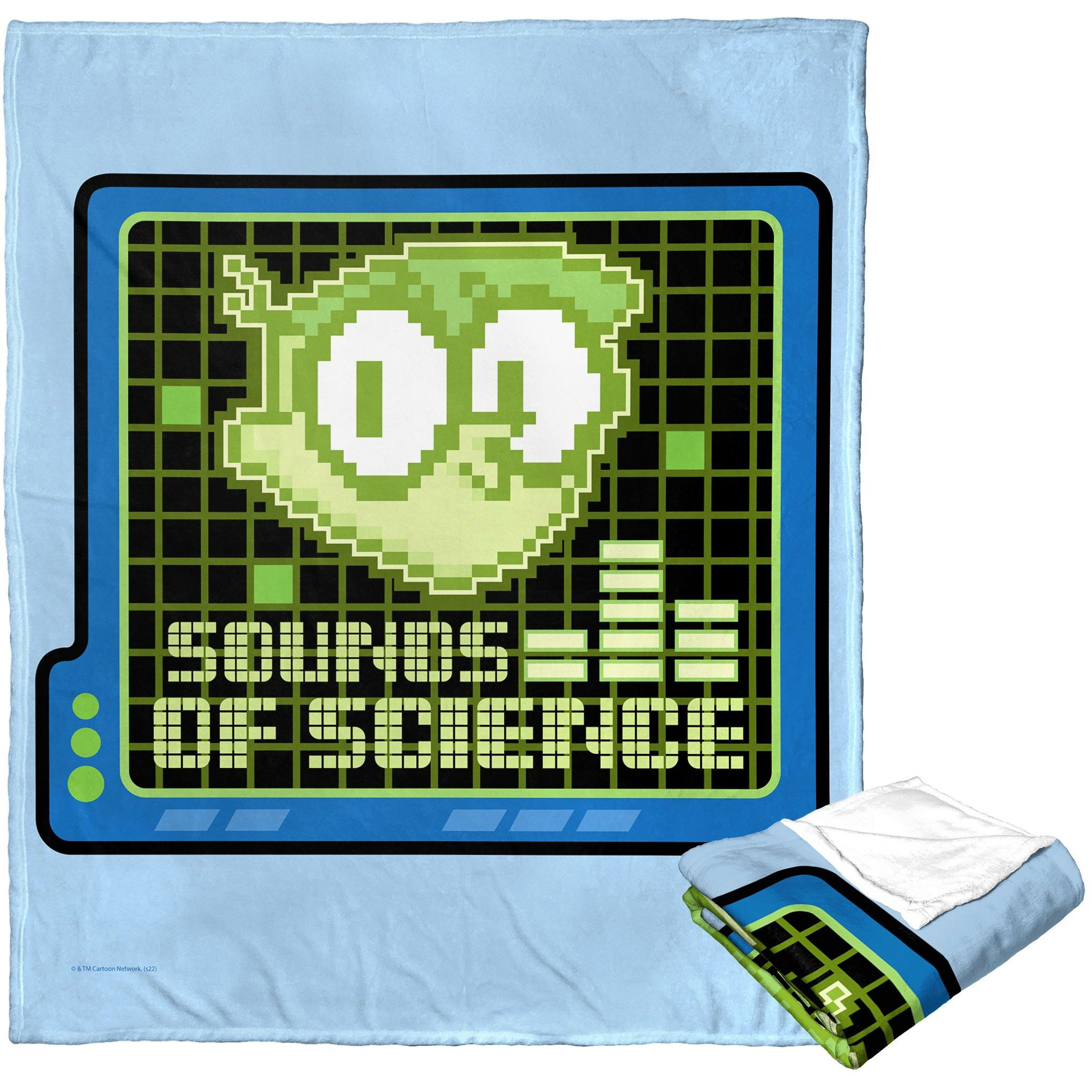 cartoon Networks Dexters Laboratory Silk Touch Throw Blanket, 50 x 60, Sounds of Science(D0102H21Q0A)