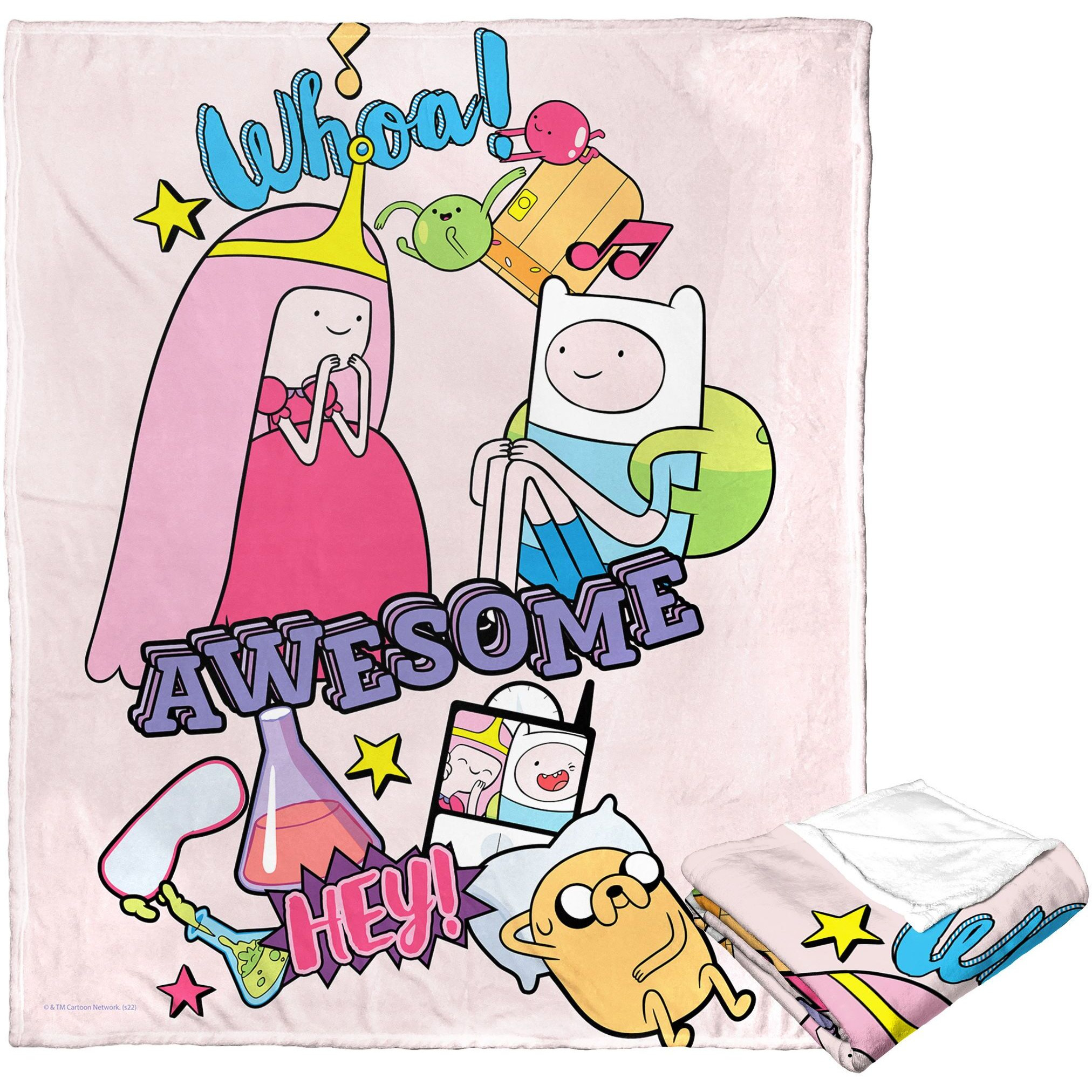 Adventure Time Silk Touch Throw Blanket, 50 x 60, Awesome Together(D0102H21QAW)