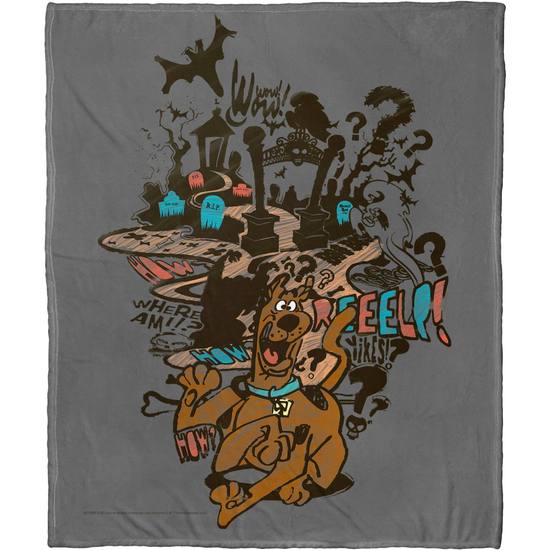 Warner Bros Scooby-Doo Silk Touch Throw Blanket, 50 x 60, Run Away(D0102H21gPV)