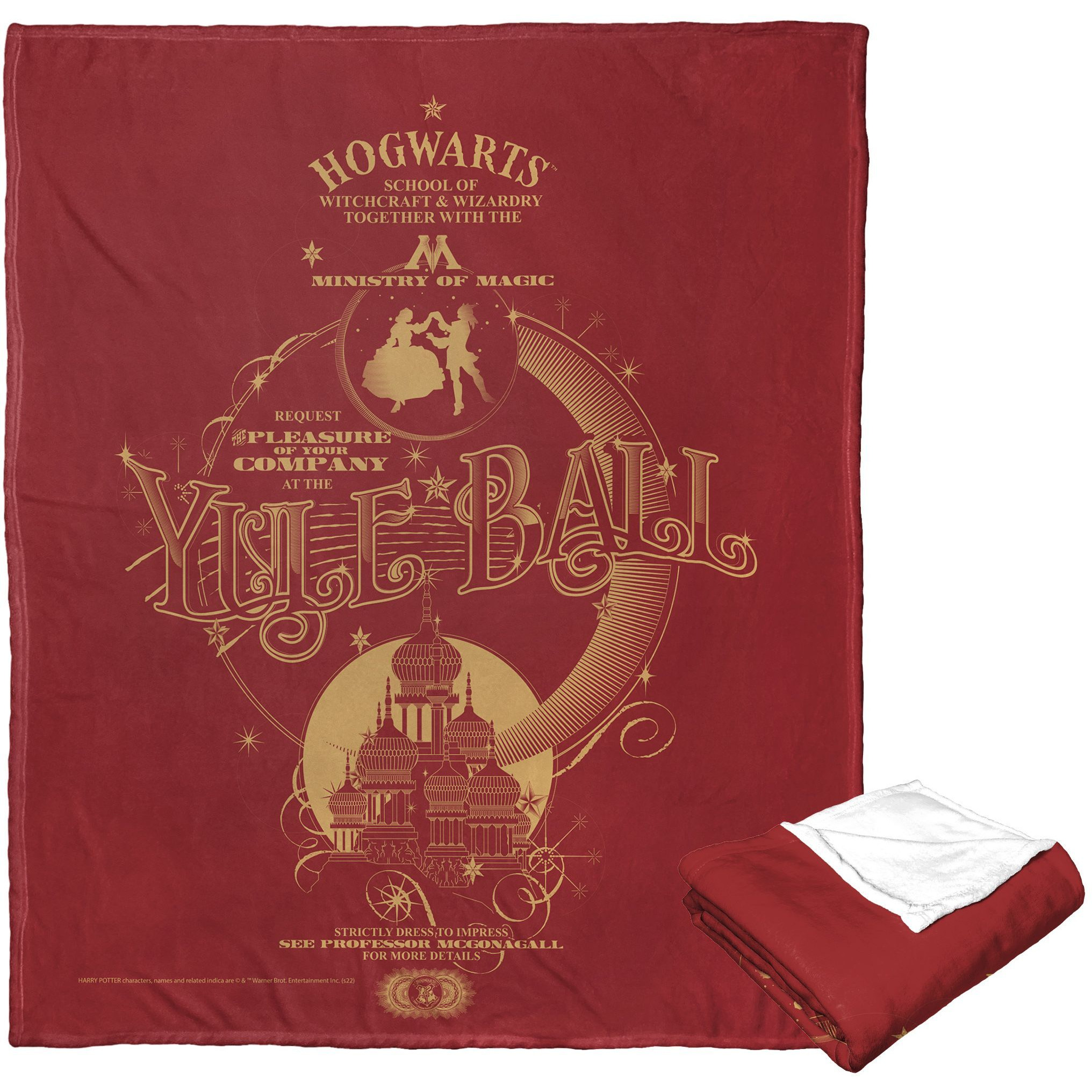 Harry Potter Silk Touch Throw Blanket, 50 x 60, Yule Ball Invitation(D0102H21LJW)