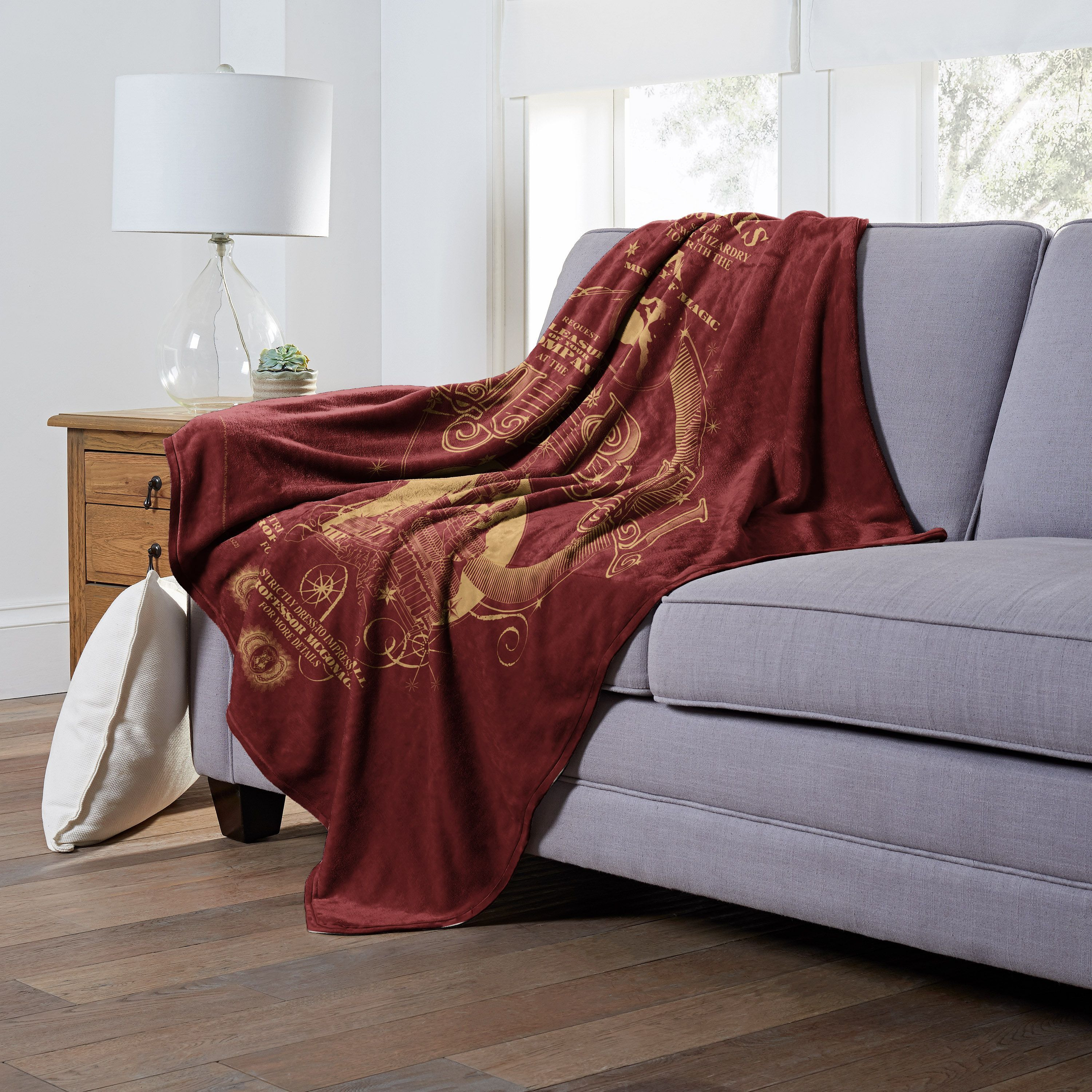 Harry Potter Silk Touch Throw Blanket, 50 x 60, Yule Ball Invitation(D0102H21LJW)
