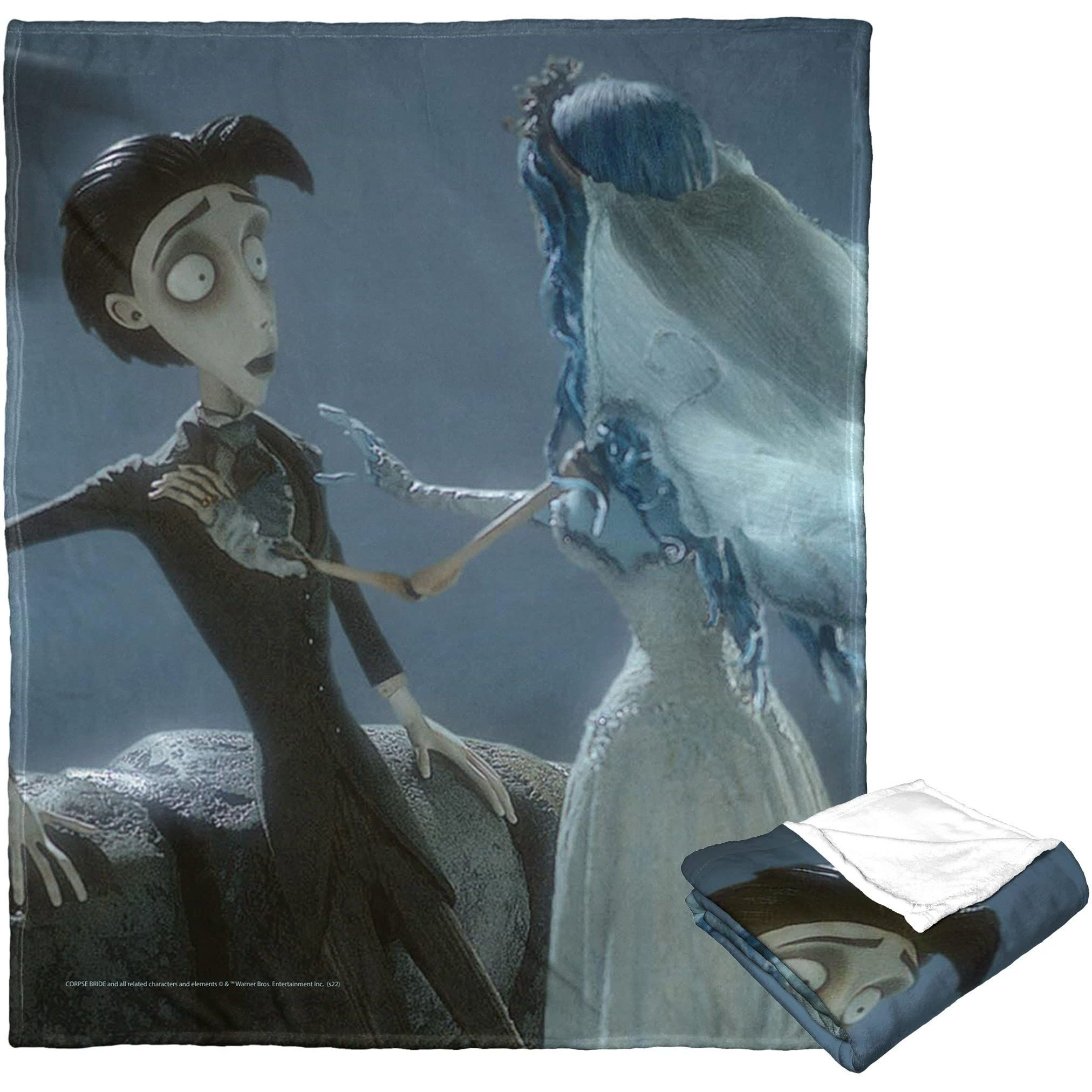 corpse Bride Silk Touch Throw Blanket, 50 x 60, Till Death Do Us Part(D0102H21LDg)