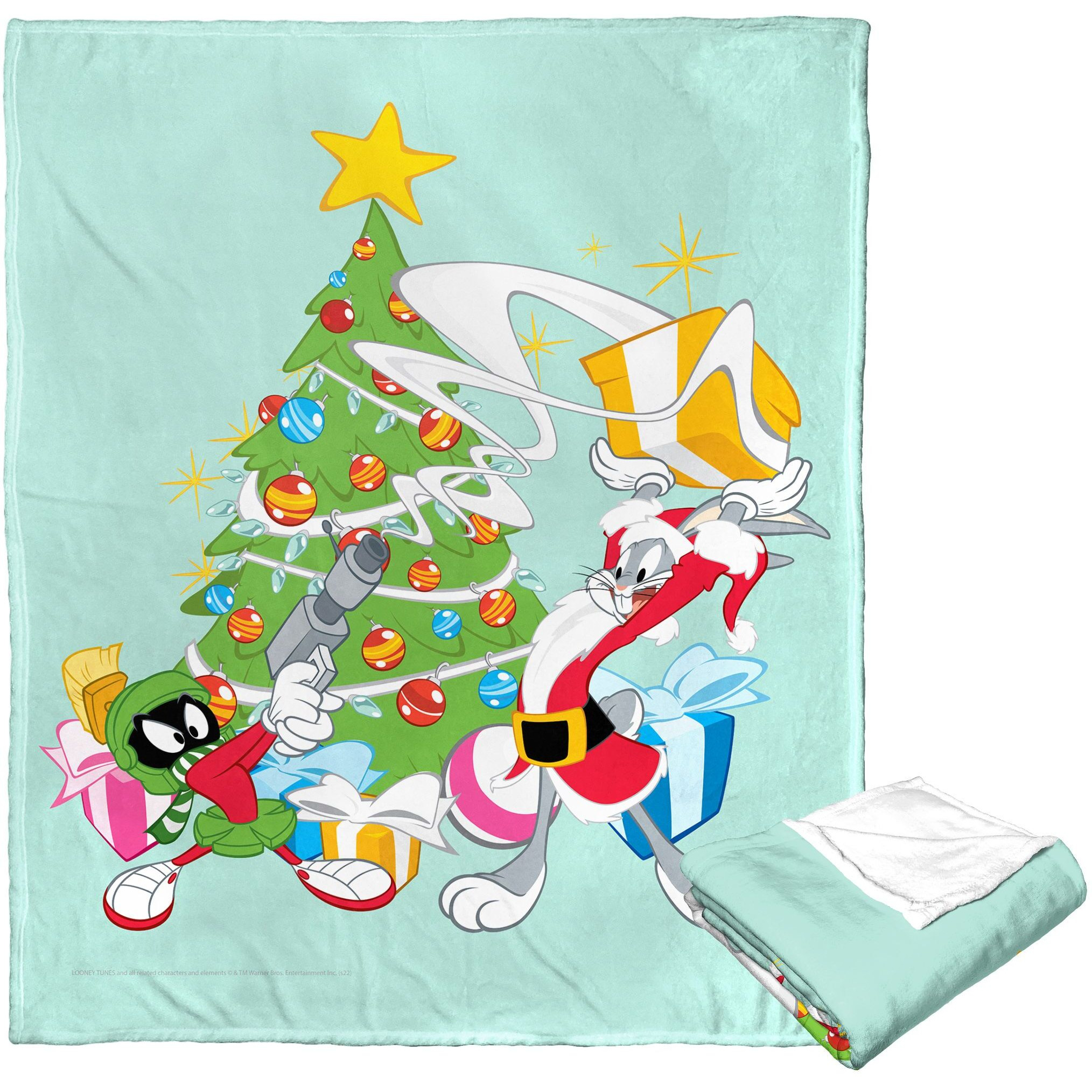 Warner Bros Looney Tunes Silk Touch Throw Blanket, 50 x 60, Present Thief(D0102H21QZW)