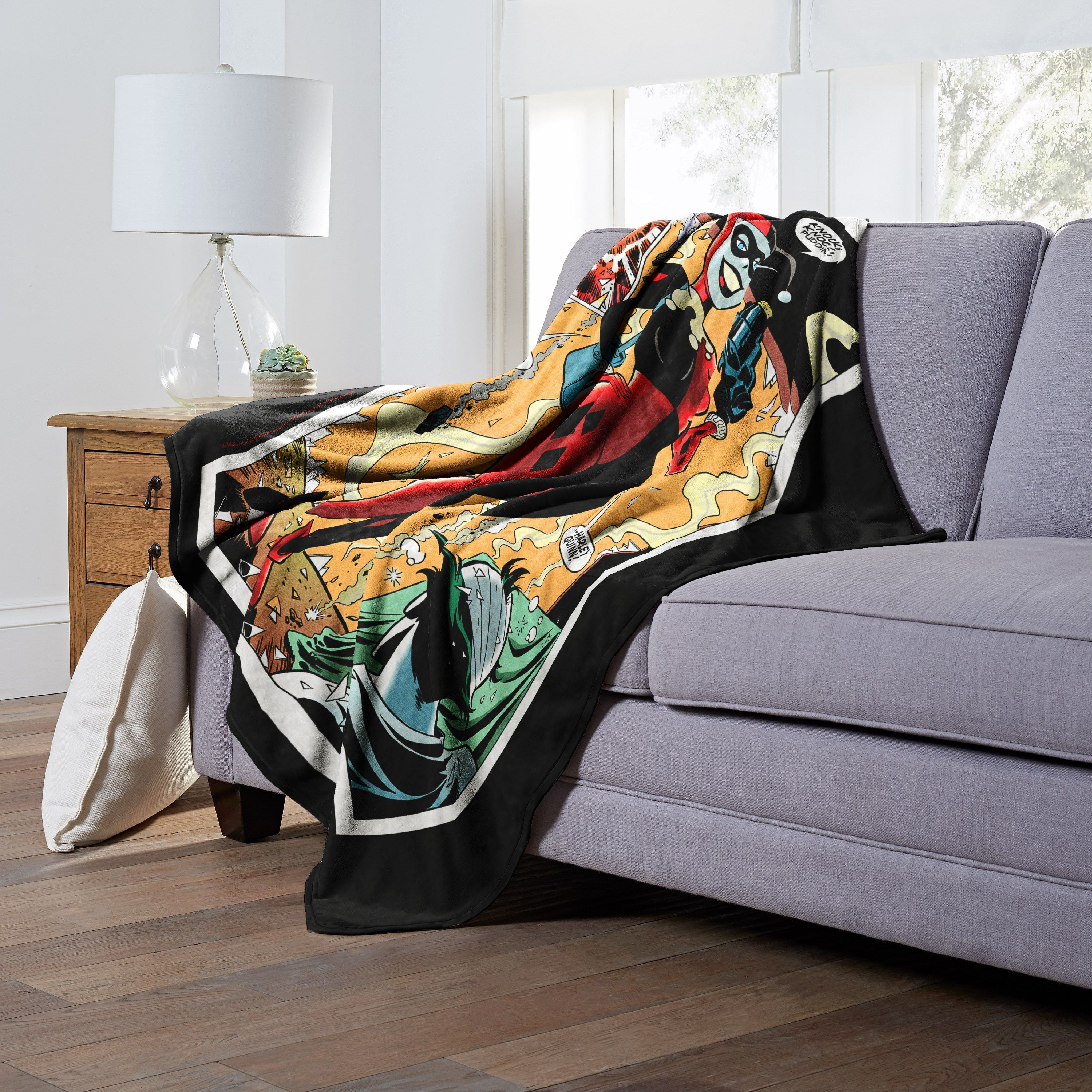 Dc comics Batman Silk Touch Throw Blanket, 50 x 60, Villainous Origins(D0102H21gLW)