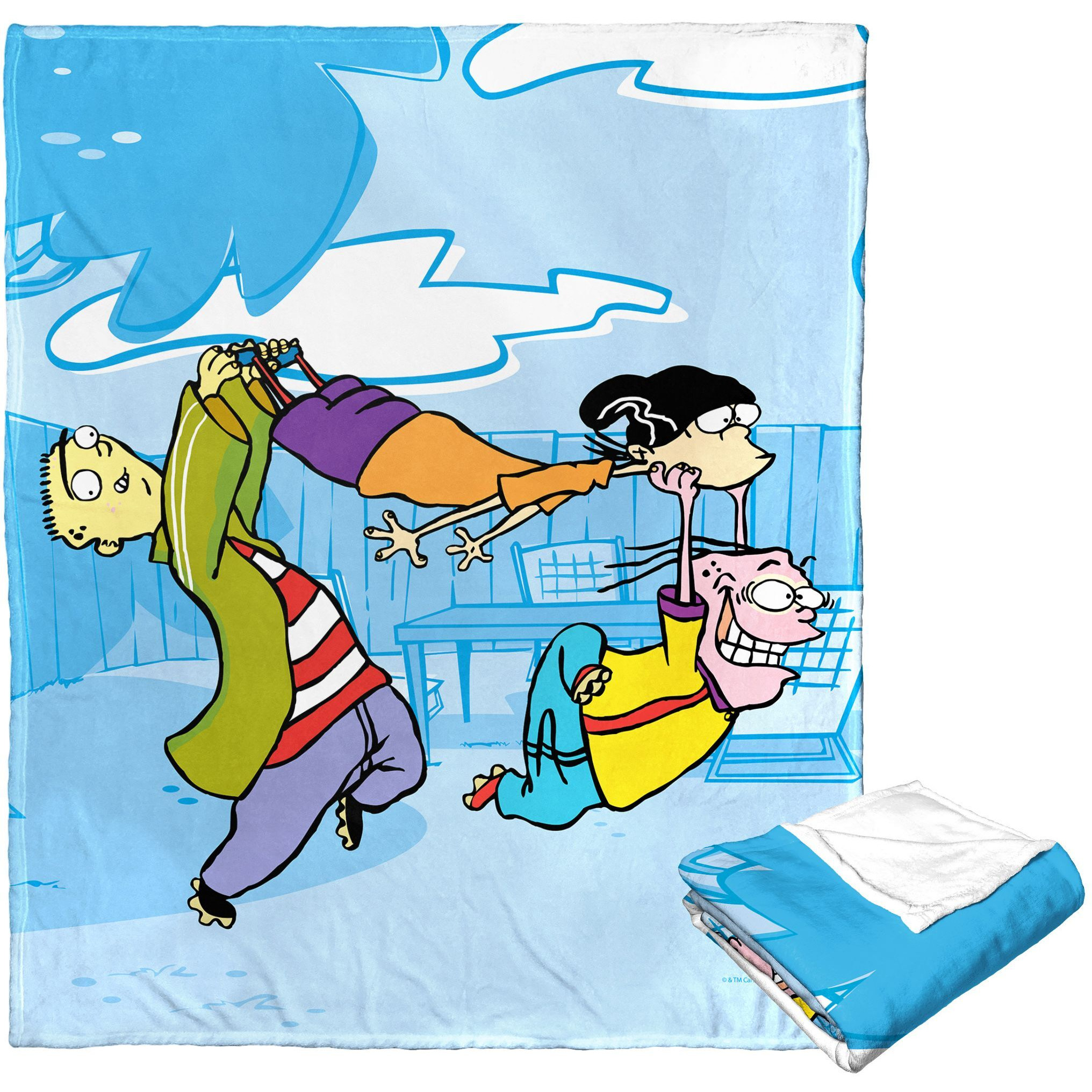 cartoon Networks Ed Edd n Eddy Silk Touch Throw Blanket, 50 x 60, Running Through(D0102H21LHW)