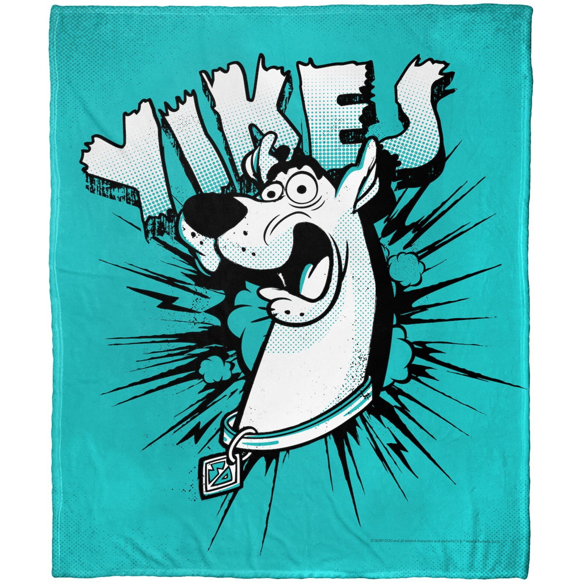 Warner Bros Scooby-Doo Silk Touch Throw Blanket, 50 x 60, Yikes comic(D0102H21gLV)
